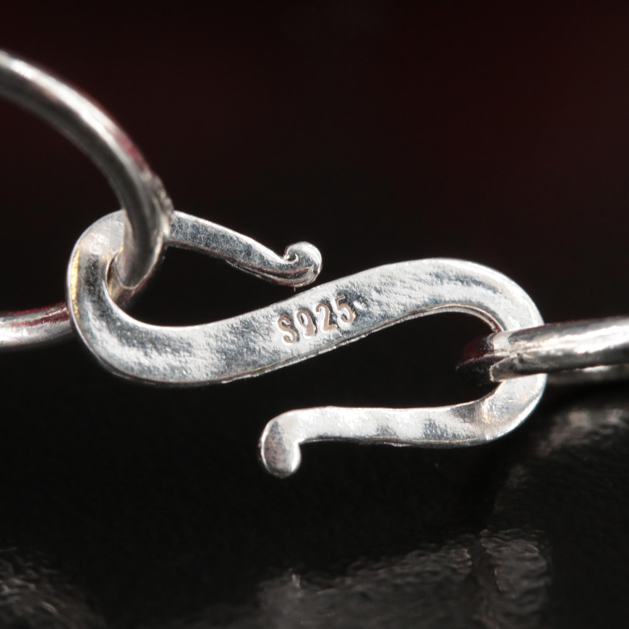 Coral Bead Necklace with Sterling Clasp