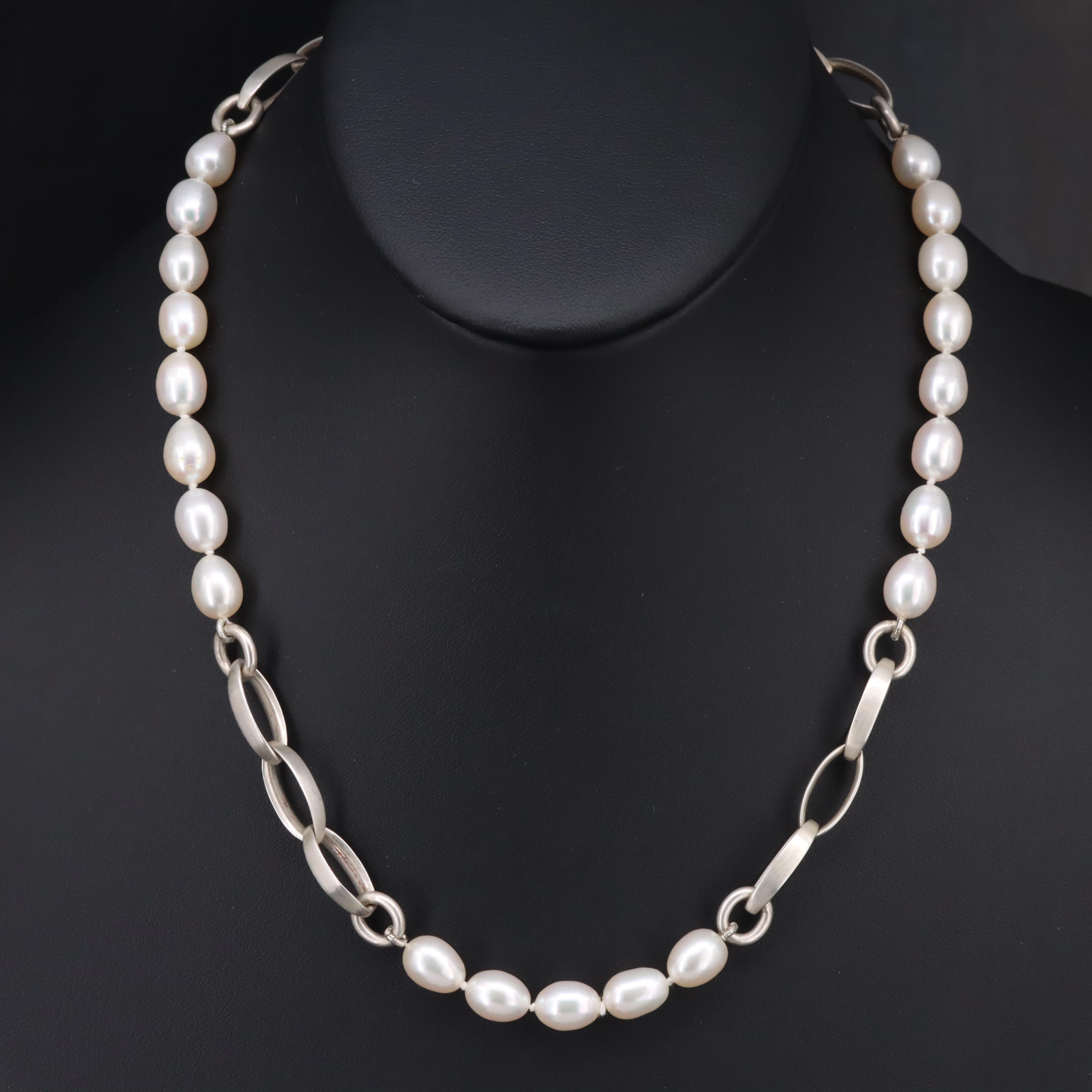 Slane and Slane Sterling Pearl Necklace
