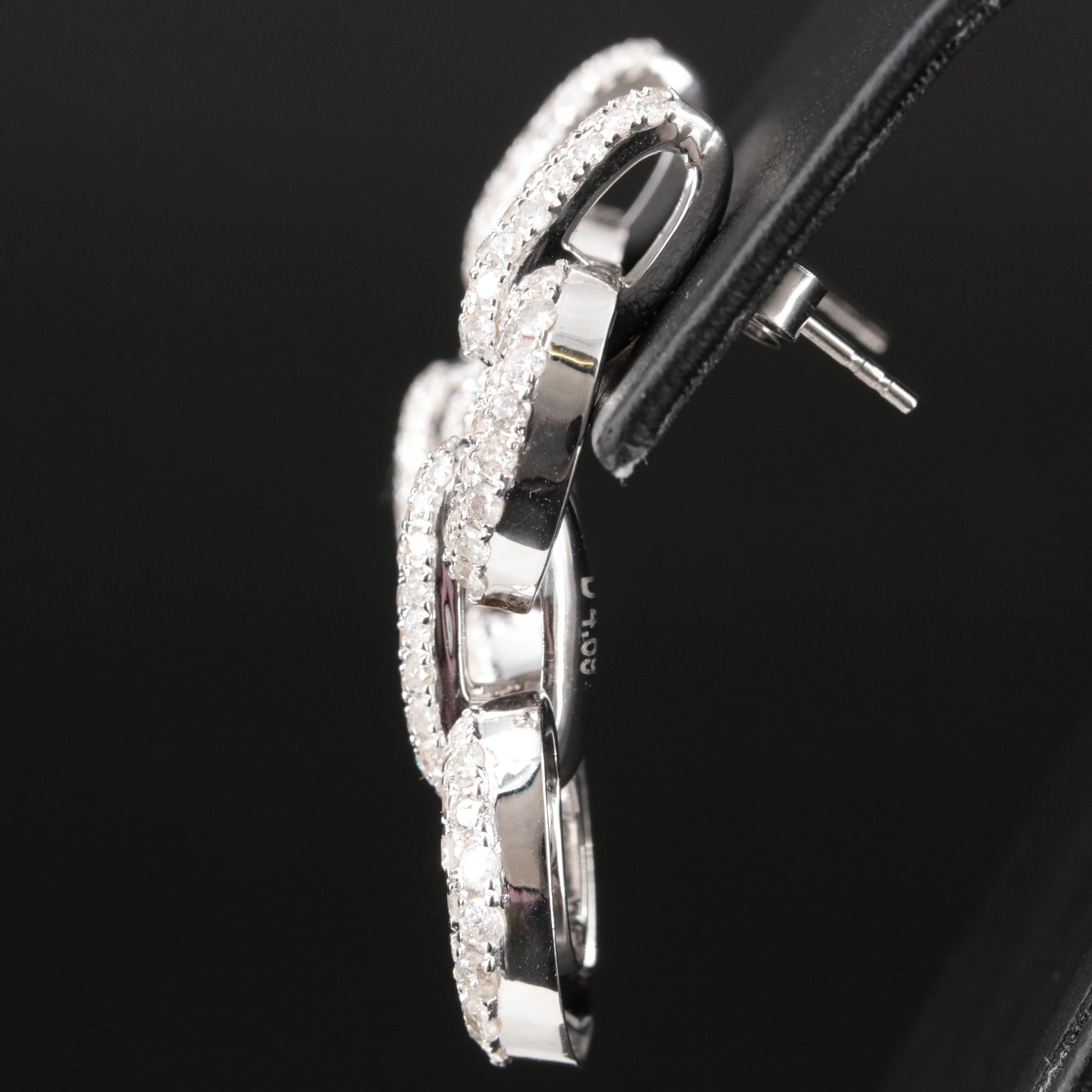 14K 4.89 CTW Diamond Link Earrings