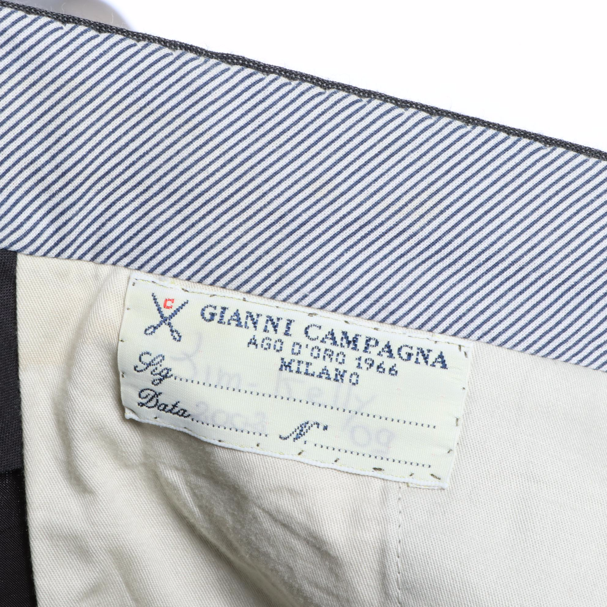 Men's Gianni Campagna and Kiton Three-Button Suits in Lightweight Wool