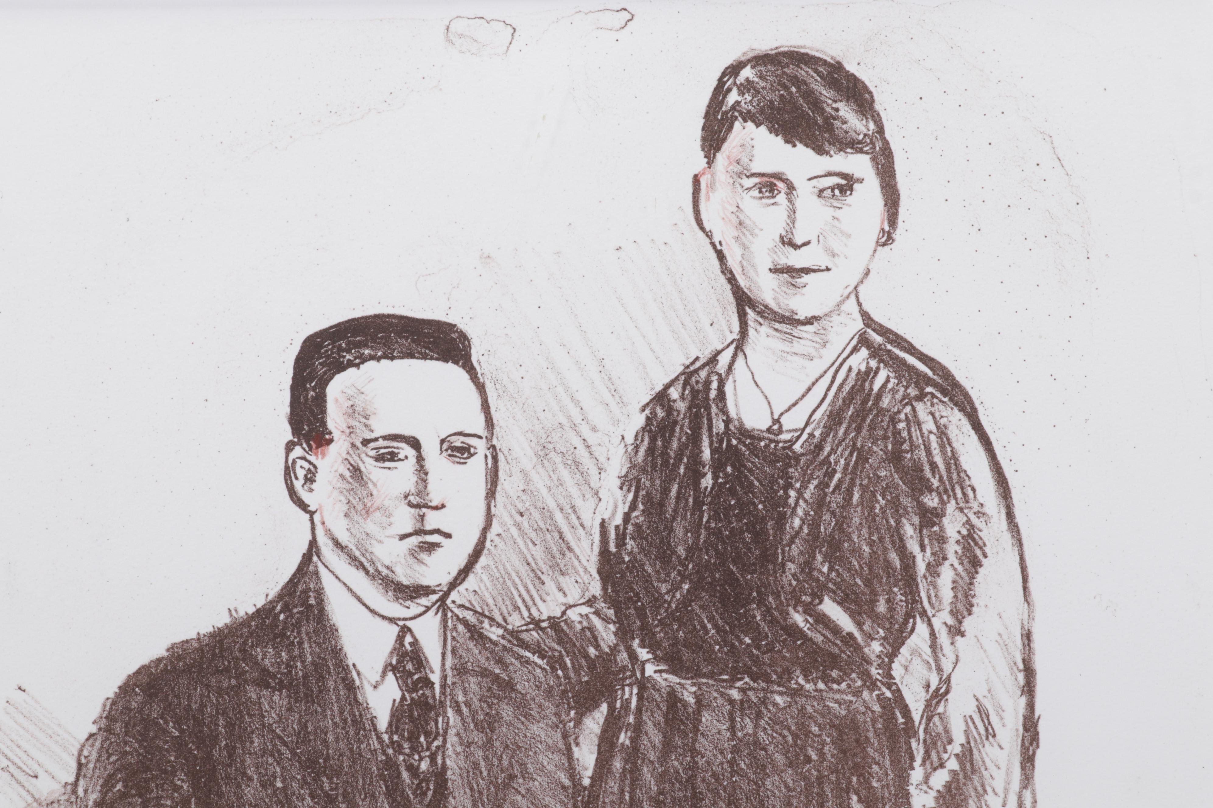 Sidney Chafetz Lithograph "Engagement," 1998