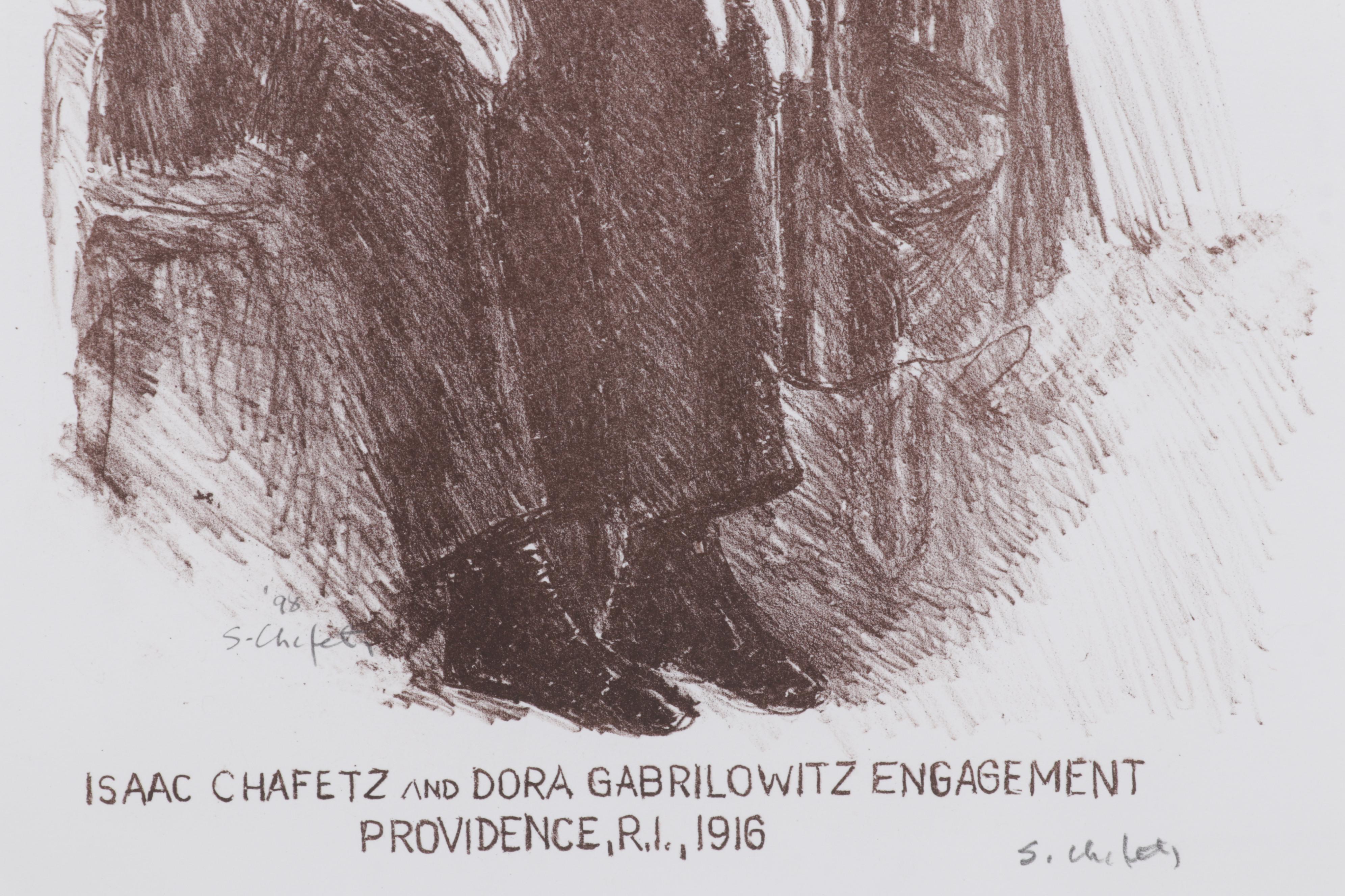 Sidney Chafetz Lithograph "Engagement," 1998