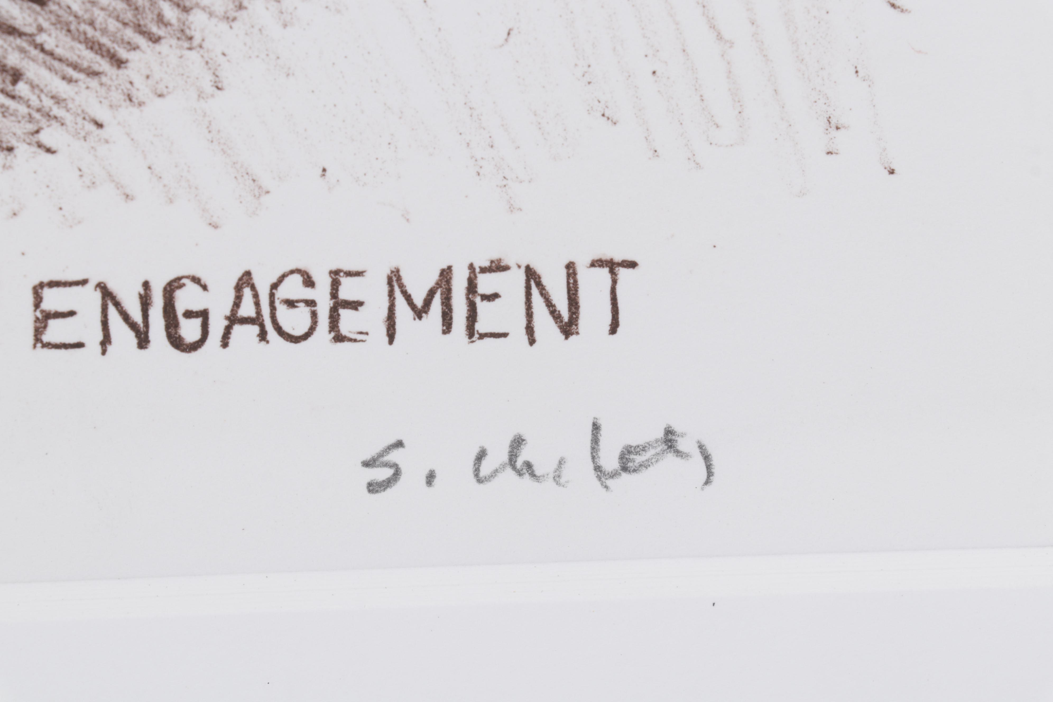 Sidney Chafetz Lithograph "Engagement," 1998