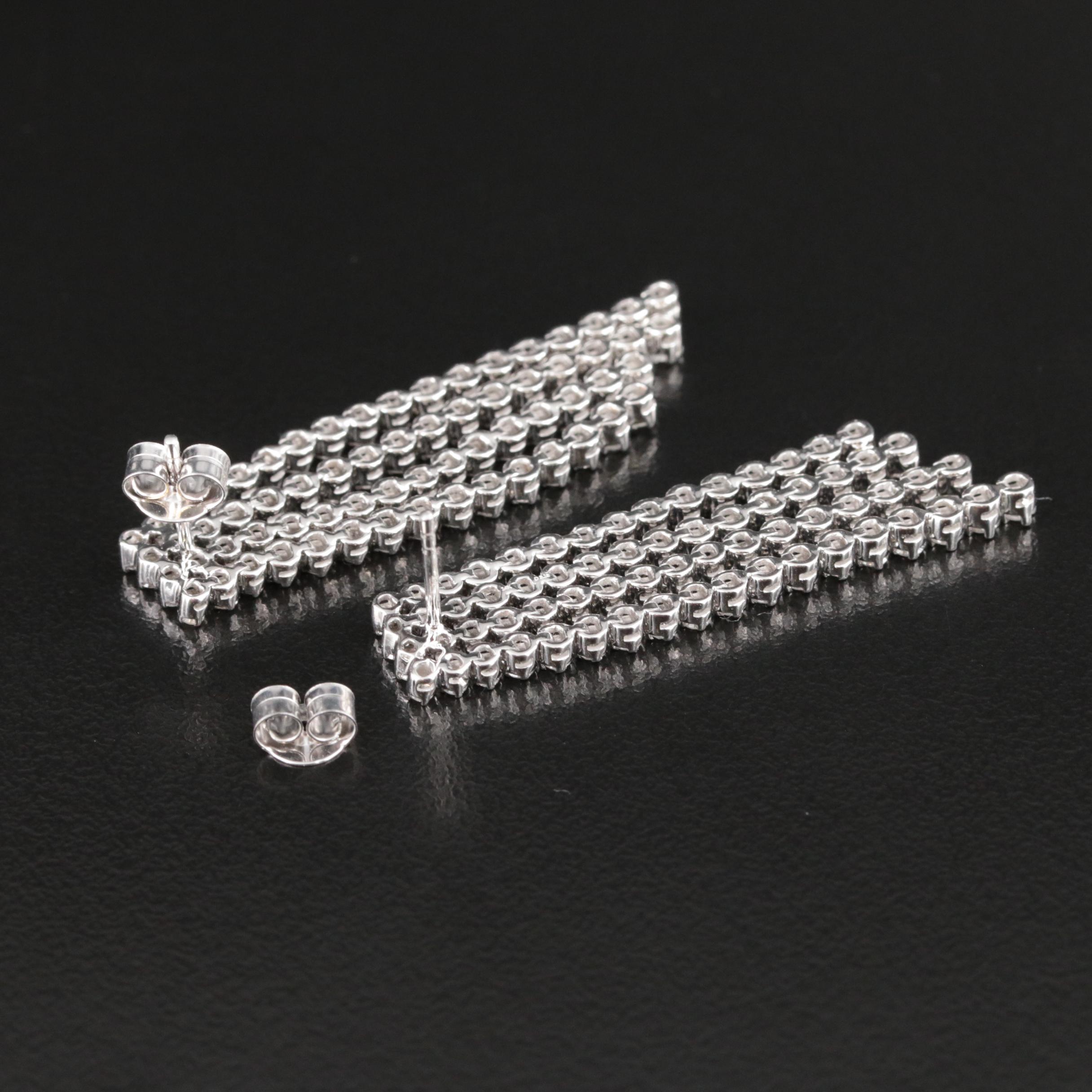 14K 3.15 CTW Diamond Waterfall Earrings