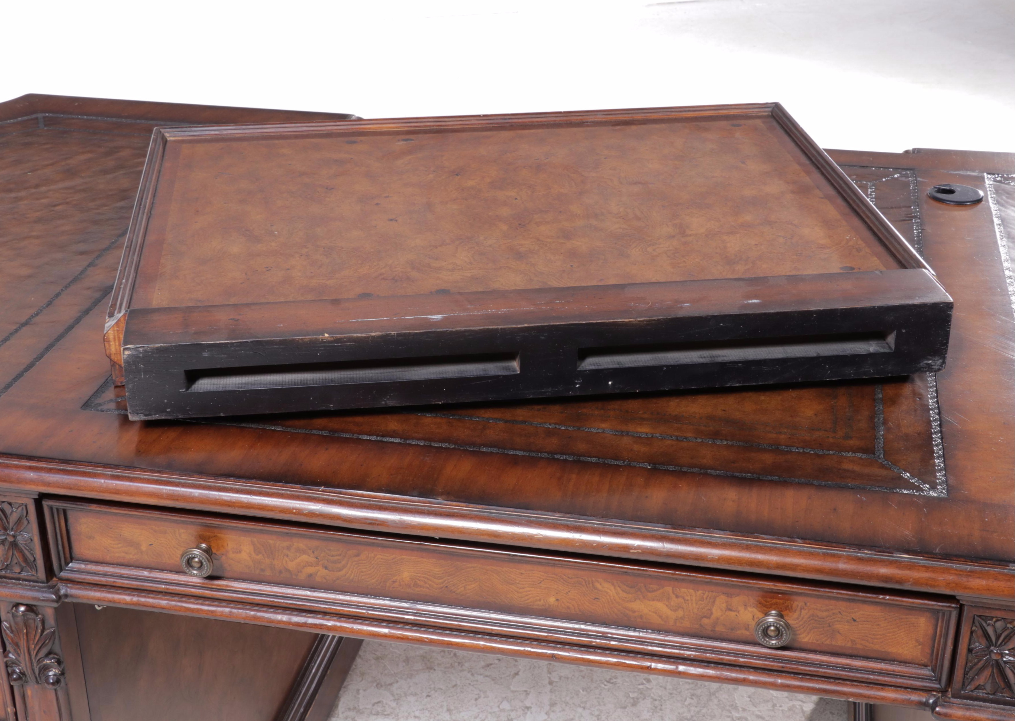 Contemporary Double-Pedestal Executive's Desk