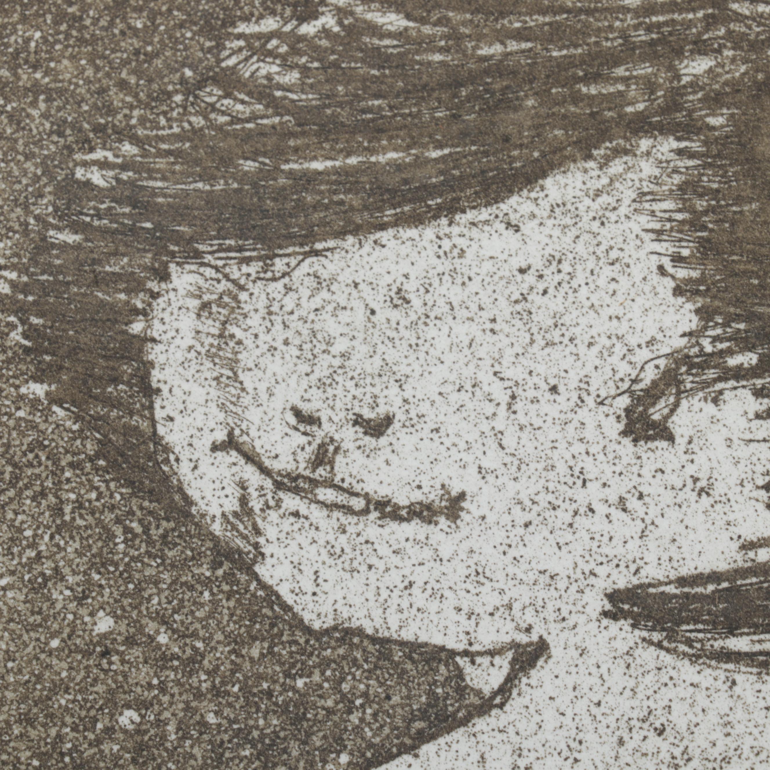 R. Gilbert Etching with Aquatint "My Ass Is Nicer Than Yours," 1976