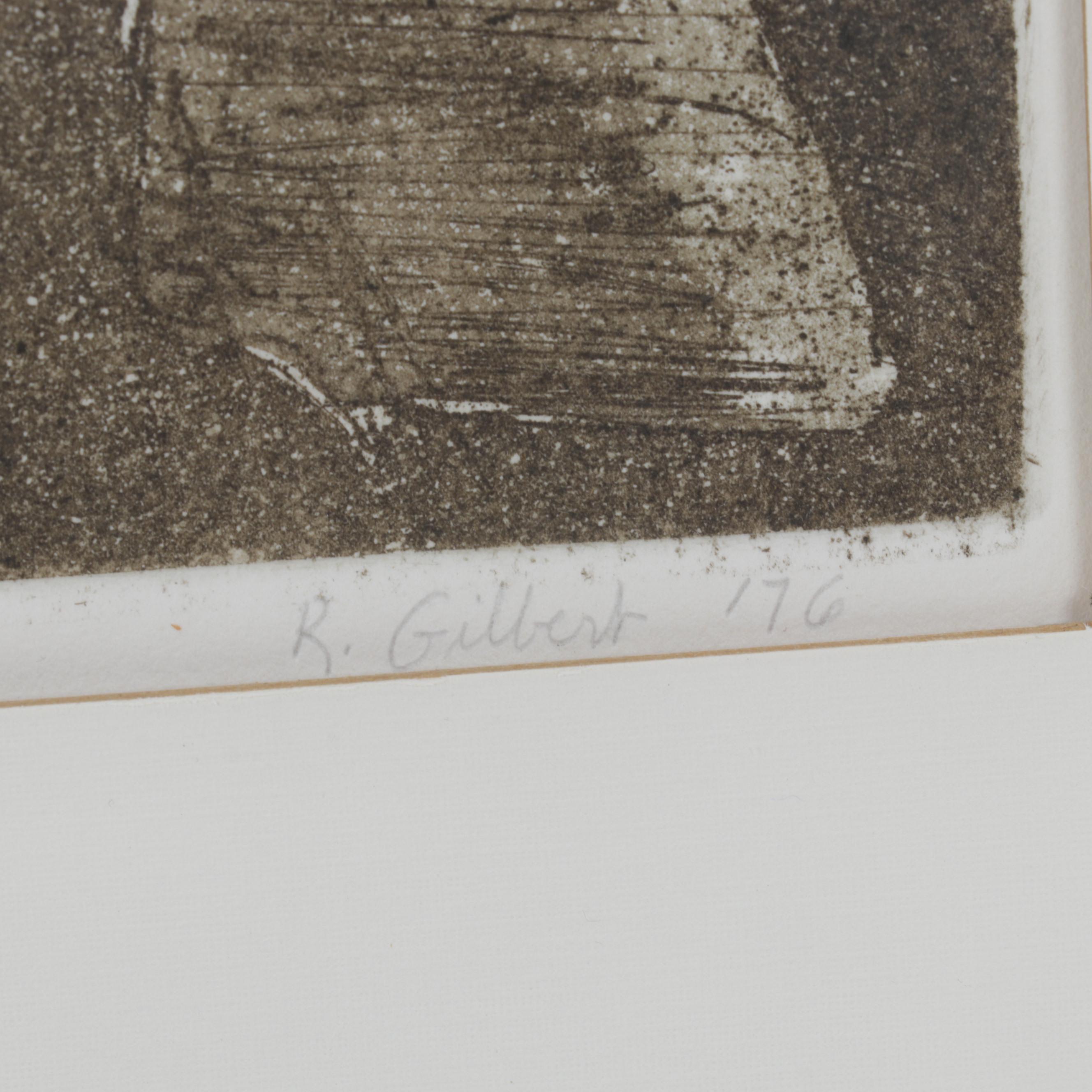 R. Gilbert Etching with Aquatint "My Ass Is Nicer Than Yours," 1976