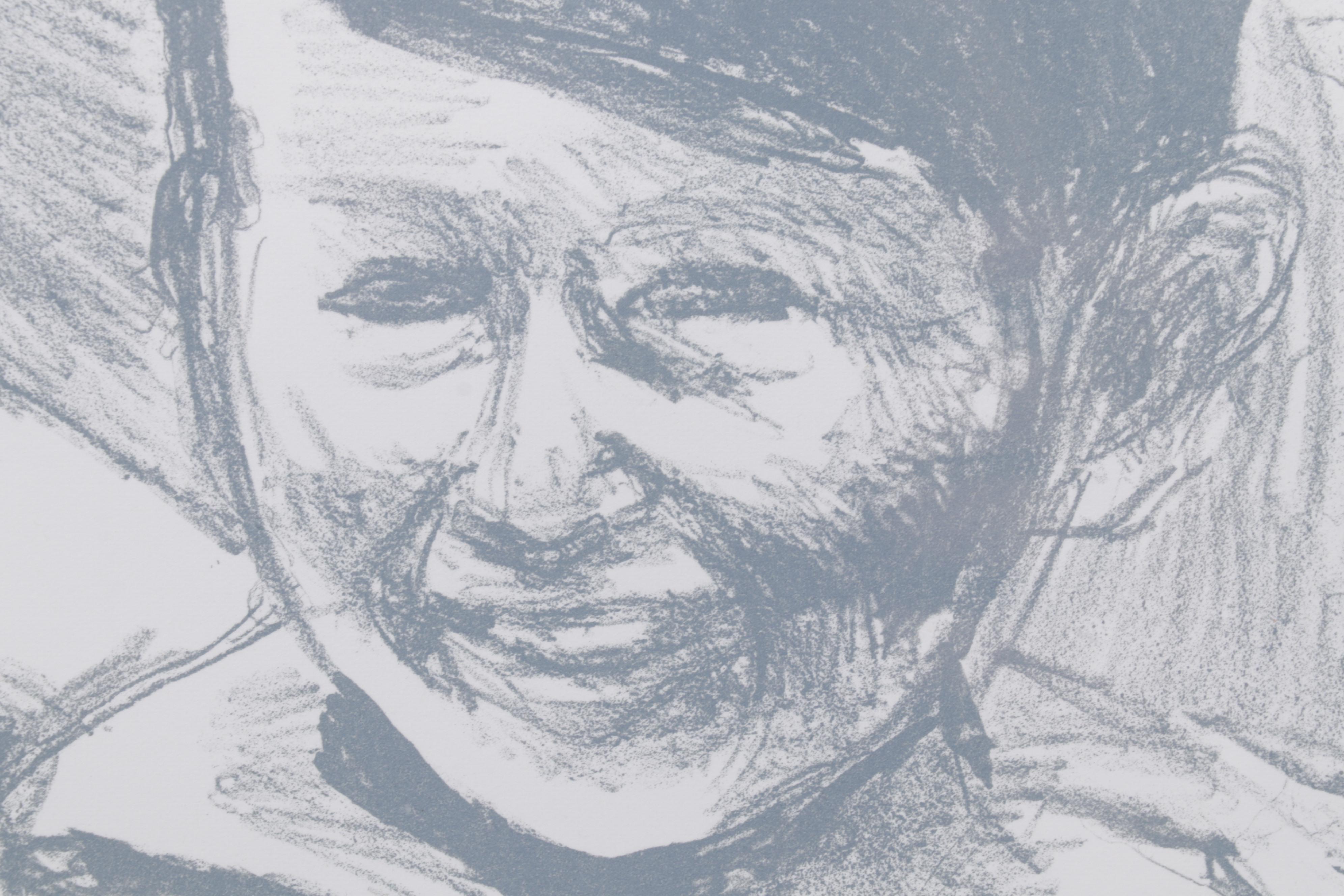 Sidney Chafetz Lithograph "Irving and William," 2002