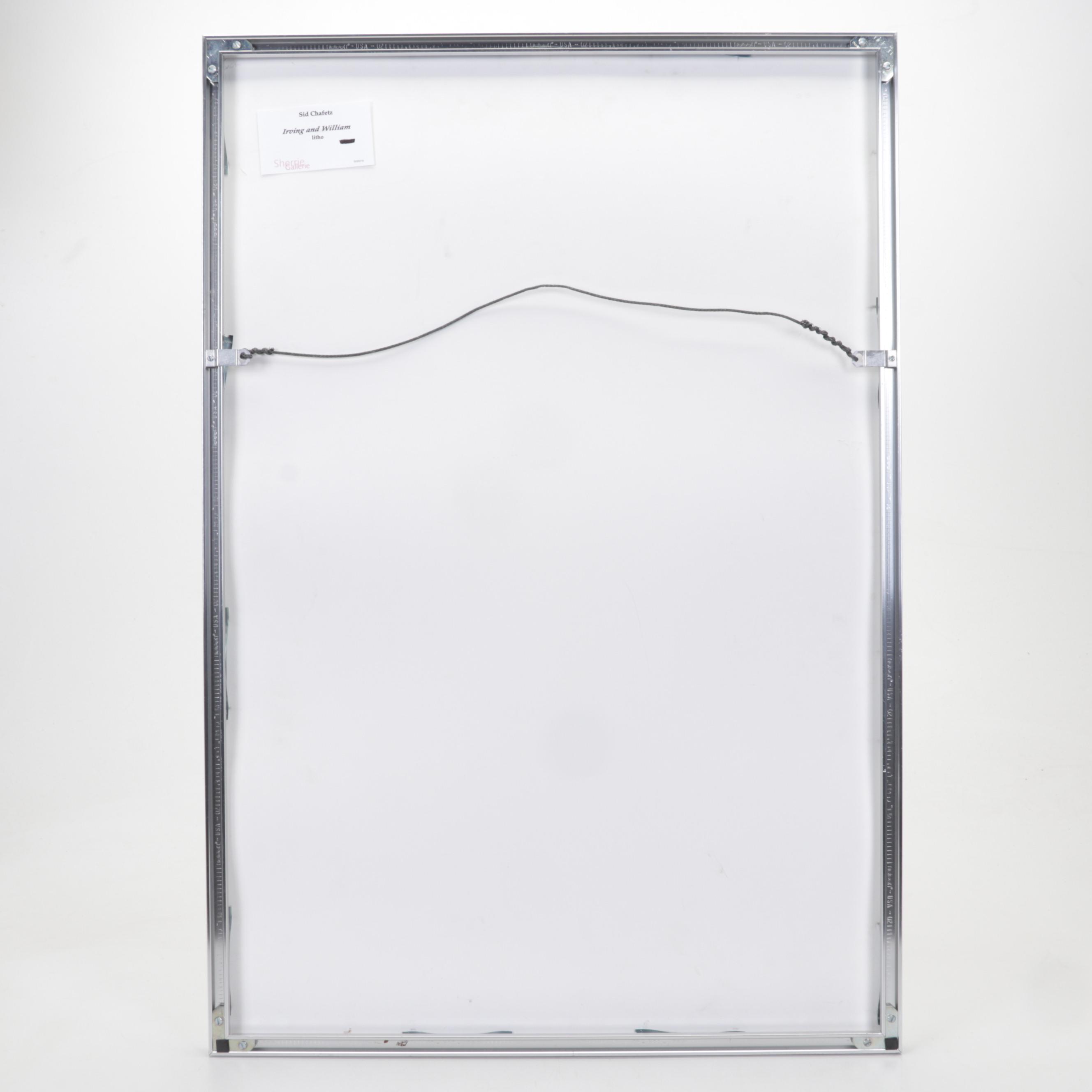 Sidney Chafetz Lithograph "Irving and William," 2002