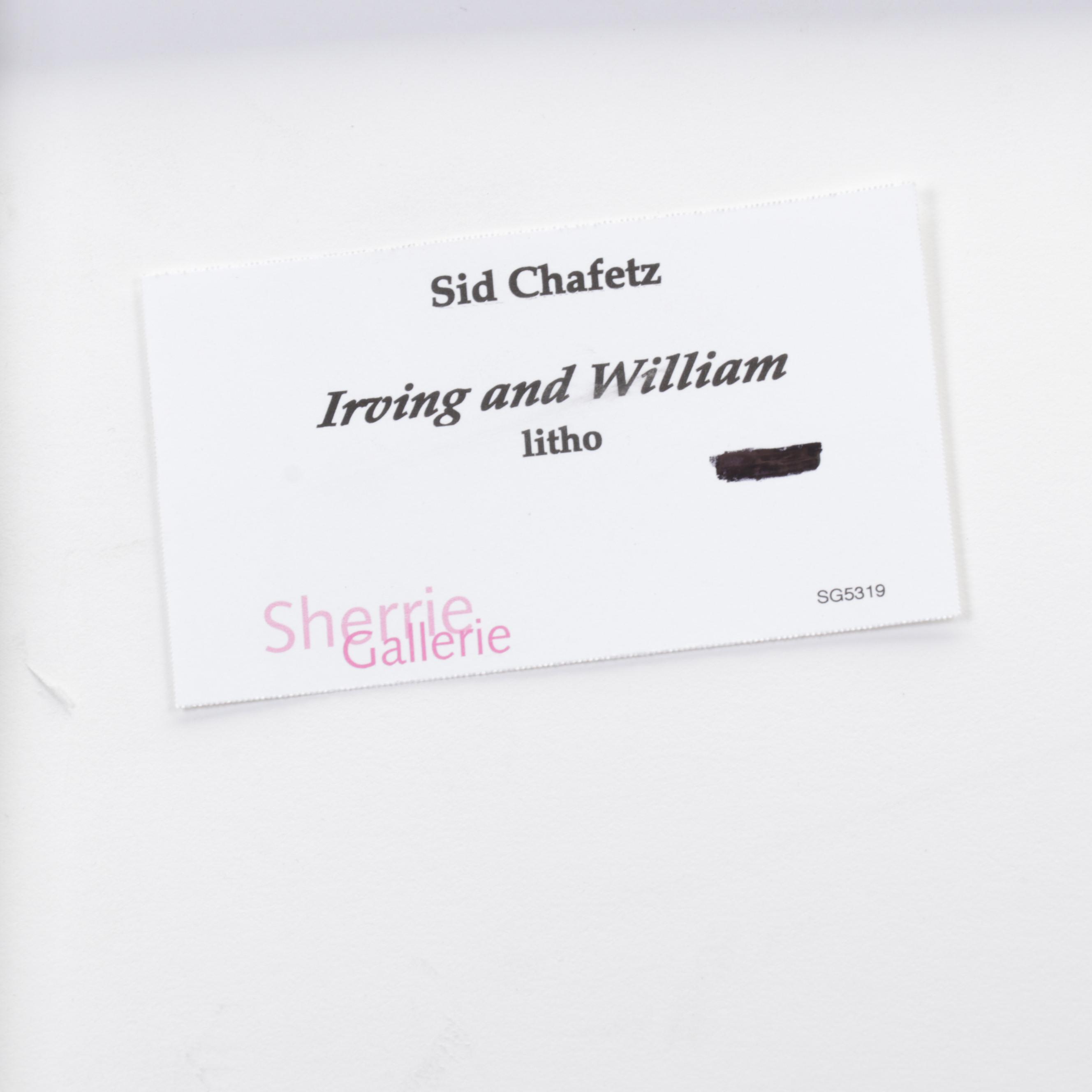 Sidney Chafetz Lithograph "Irving and William," 2002