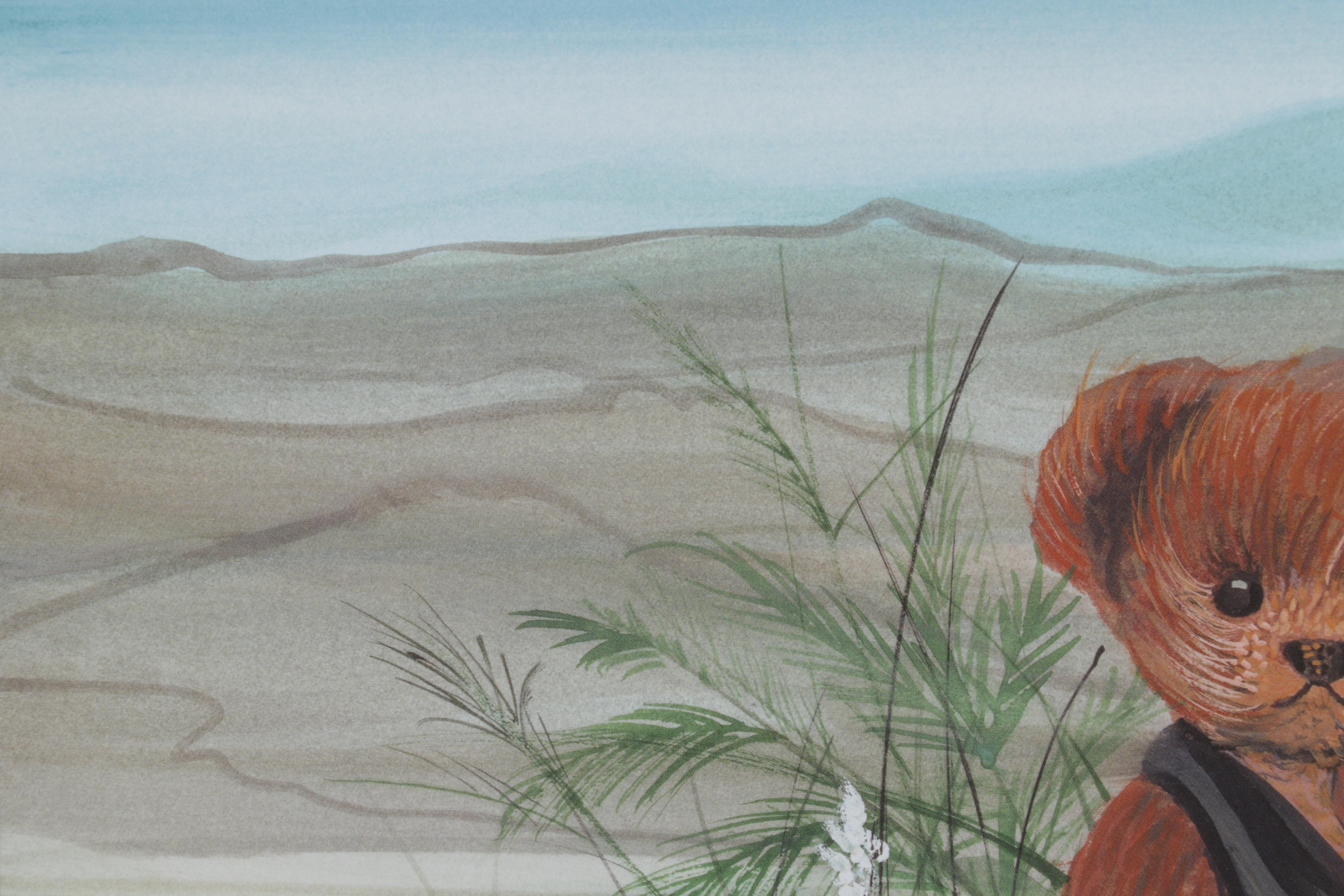 P. Buckley Moss Offset Lithograph "Steiff on the Mountain," 2006