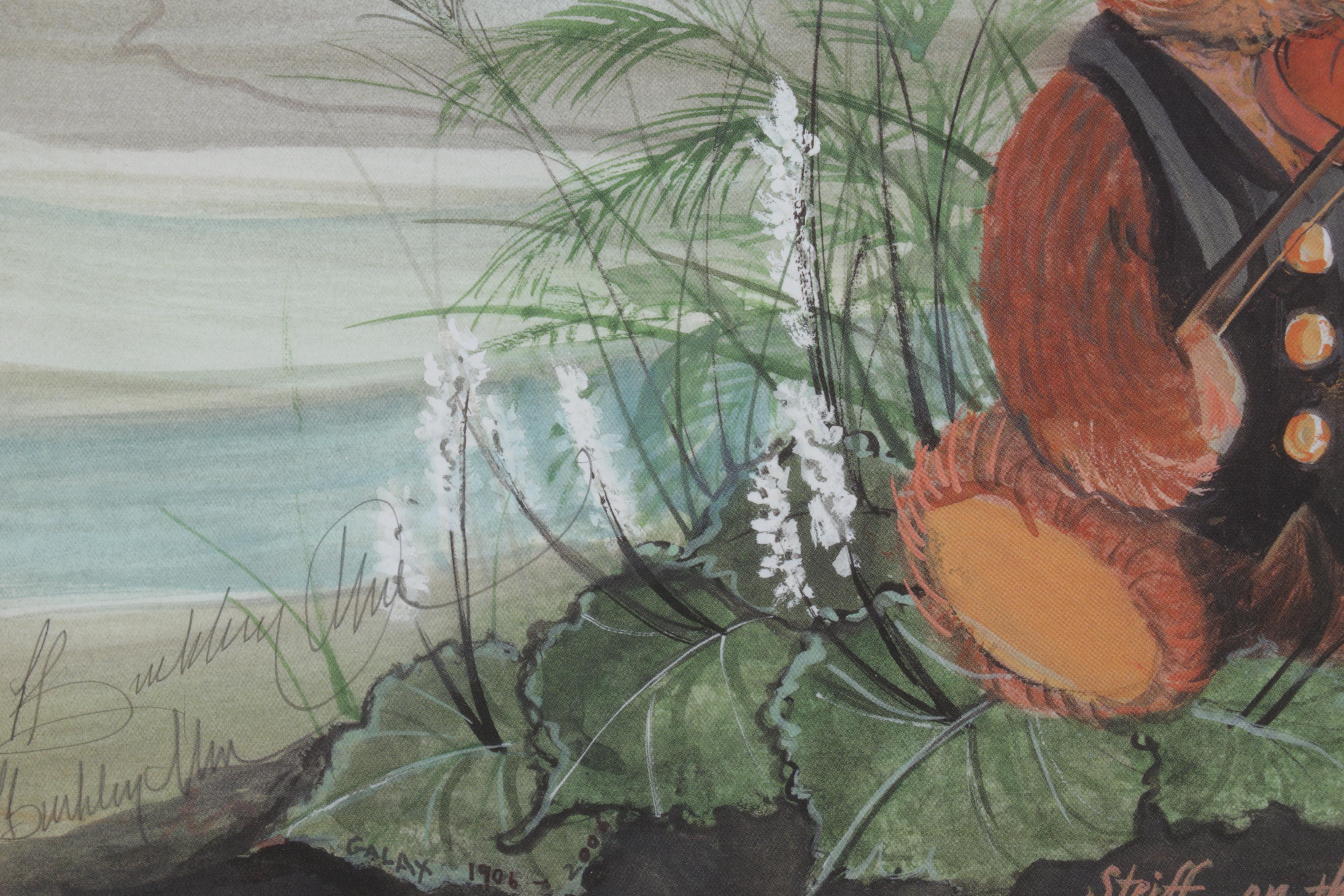 P. Buckley Moss Offset Lithograph "Steiff on the Mountain," 2006