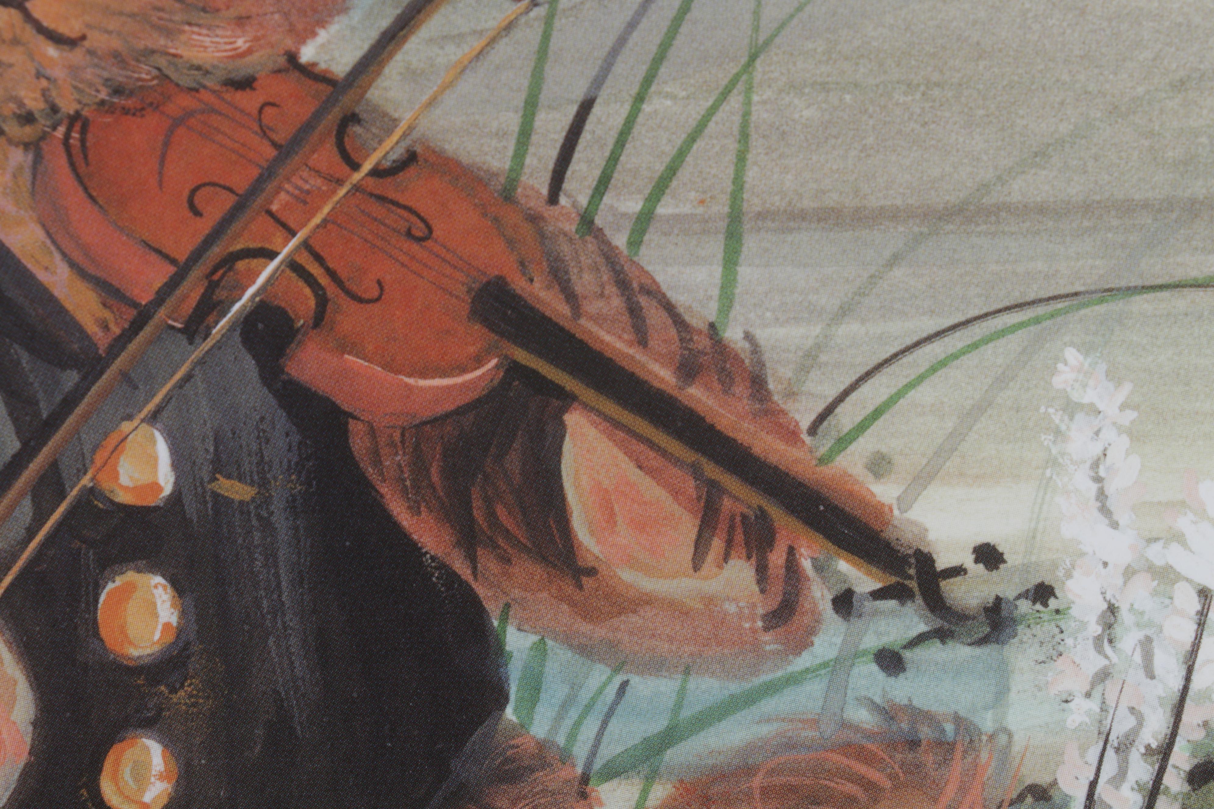 P. Buckley Moss Offset Lithograph "Steiff on the Mountain," 2006