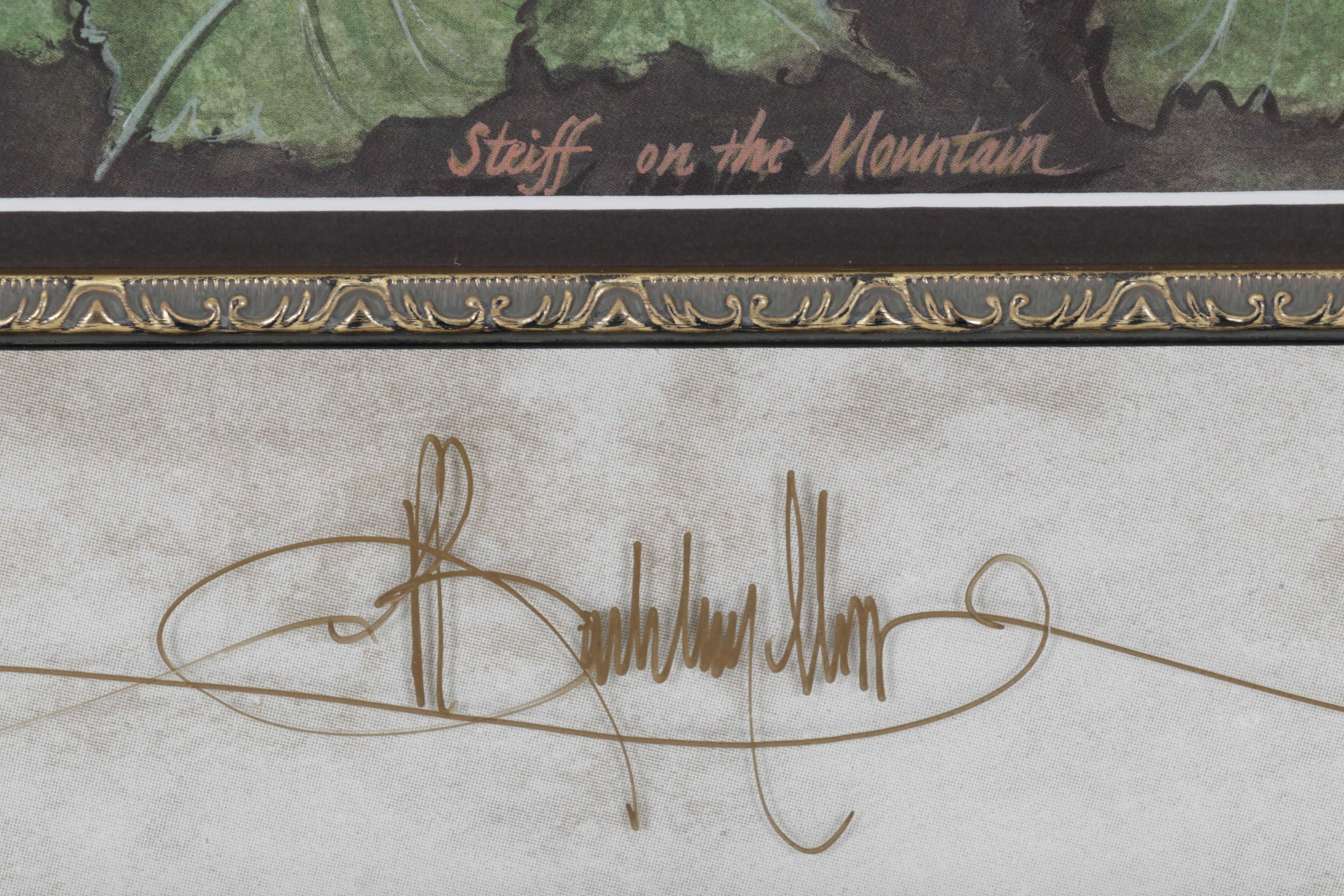 P. Buckley Moss Offset Lithograph "Steiff on the Mountain," 2006