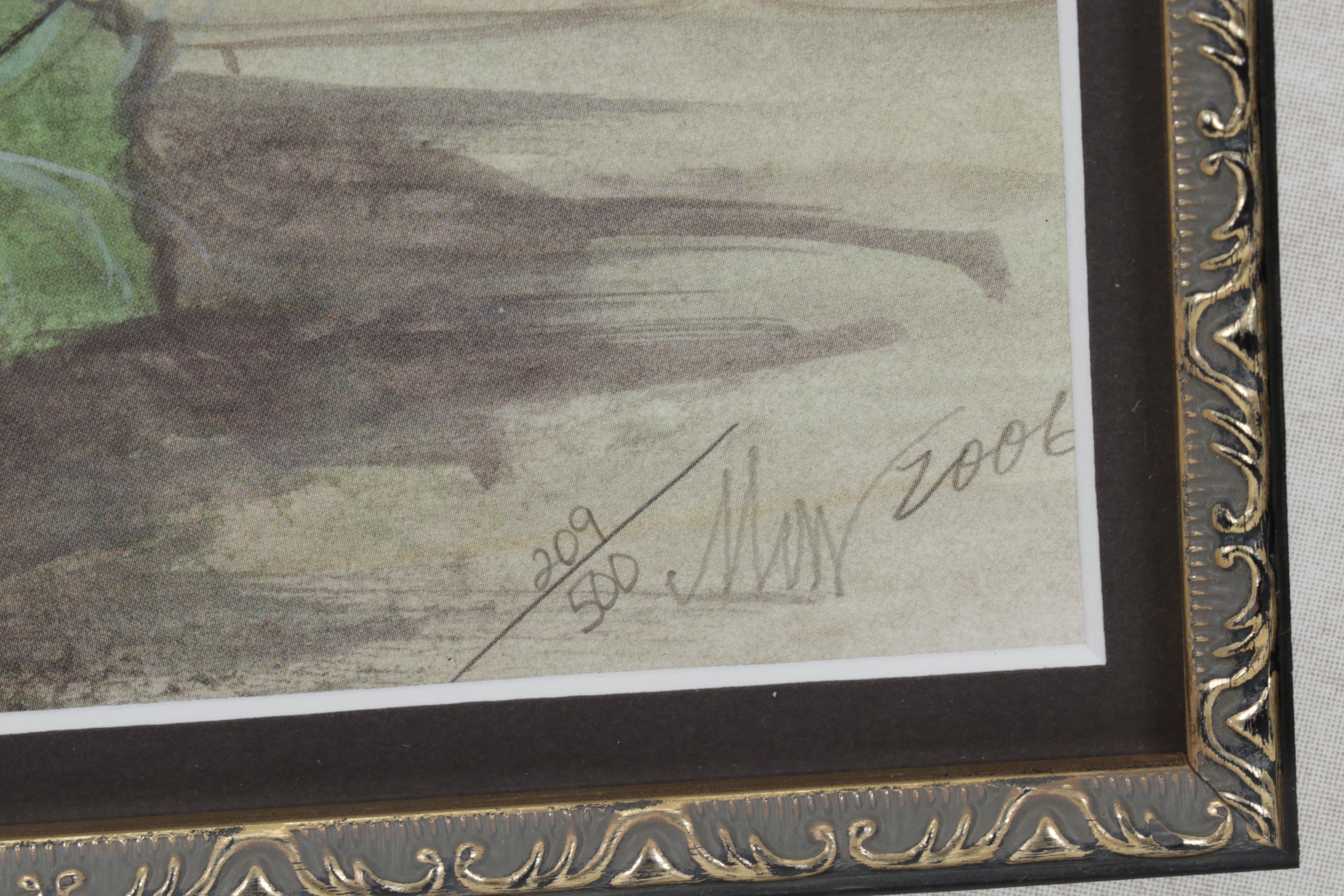 P. Buckley Moss Offset Lithograph "Steiff on the Mountain," 2006