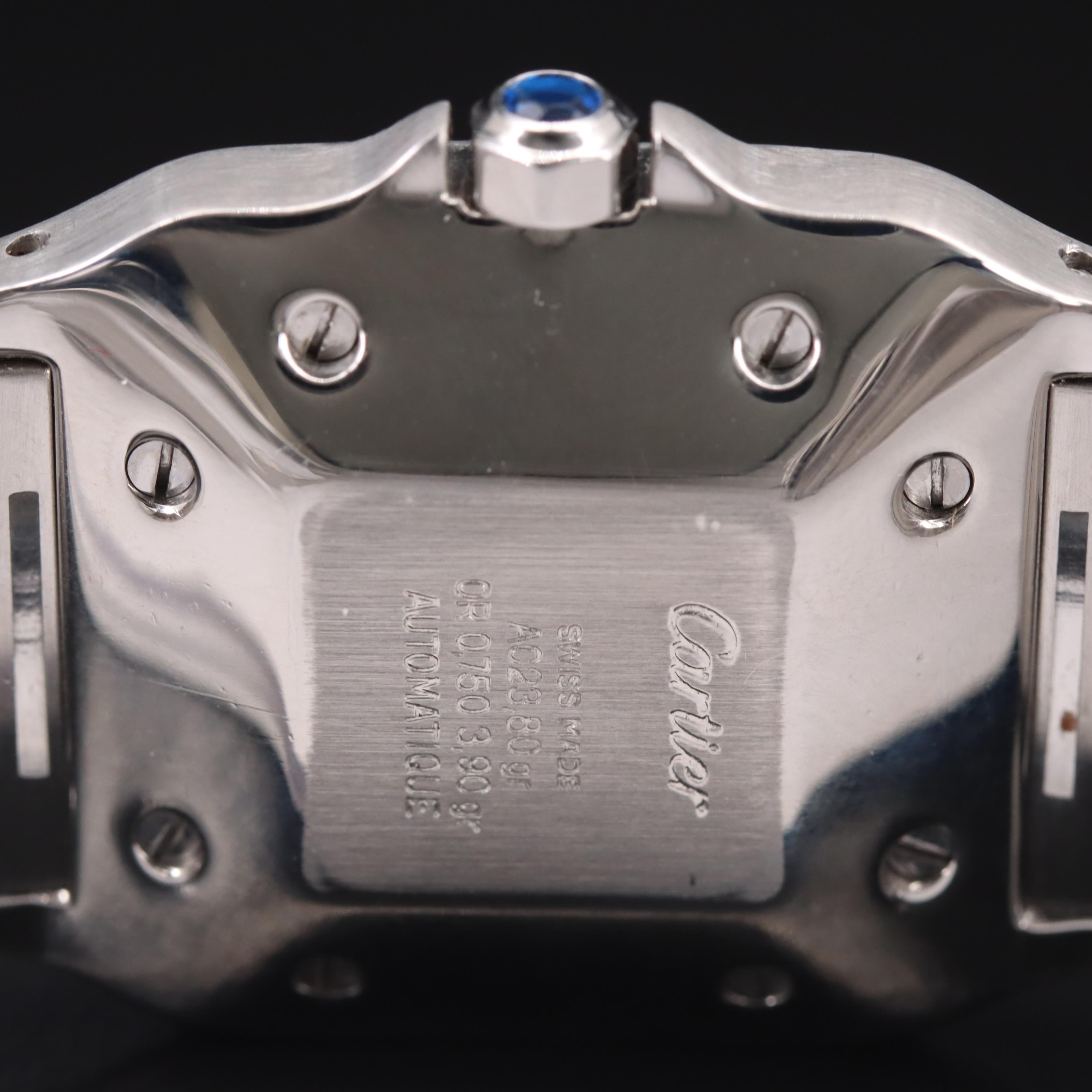 Cartier Santos Galbée 18K and Stainless Steel Square Automatique Watch