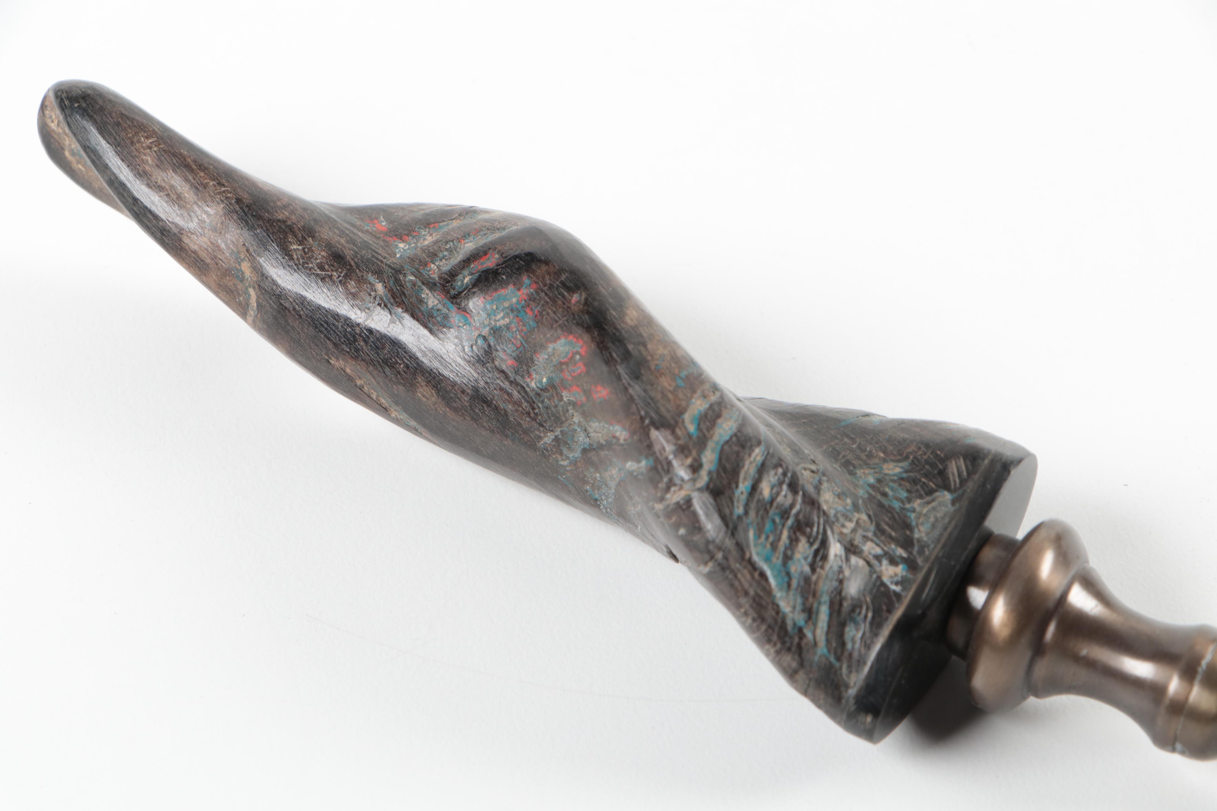 Horn Handled Magnifying Glass and Letter Opener