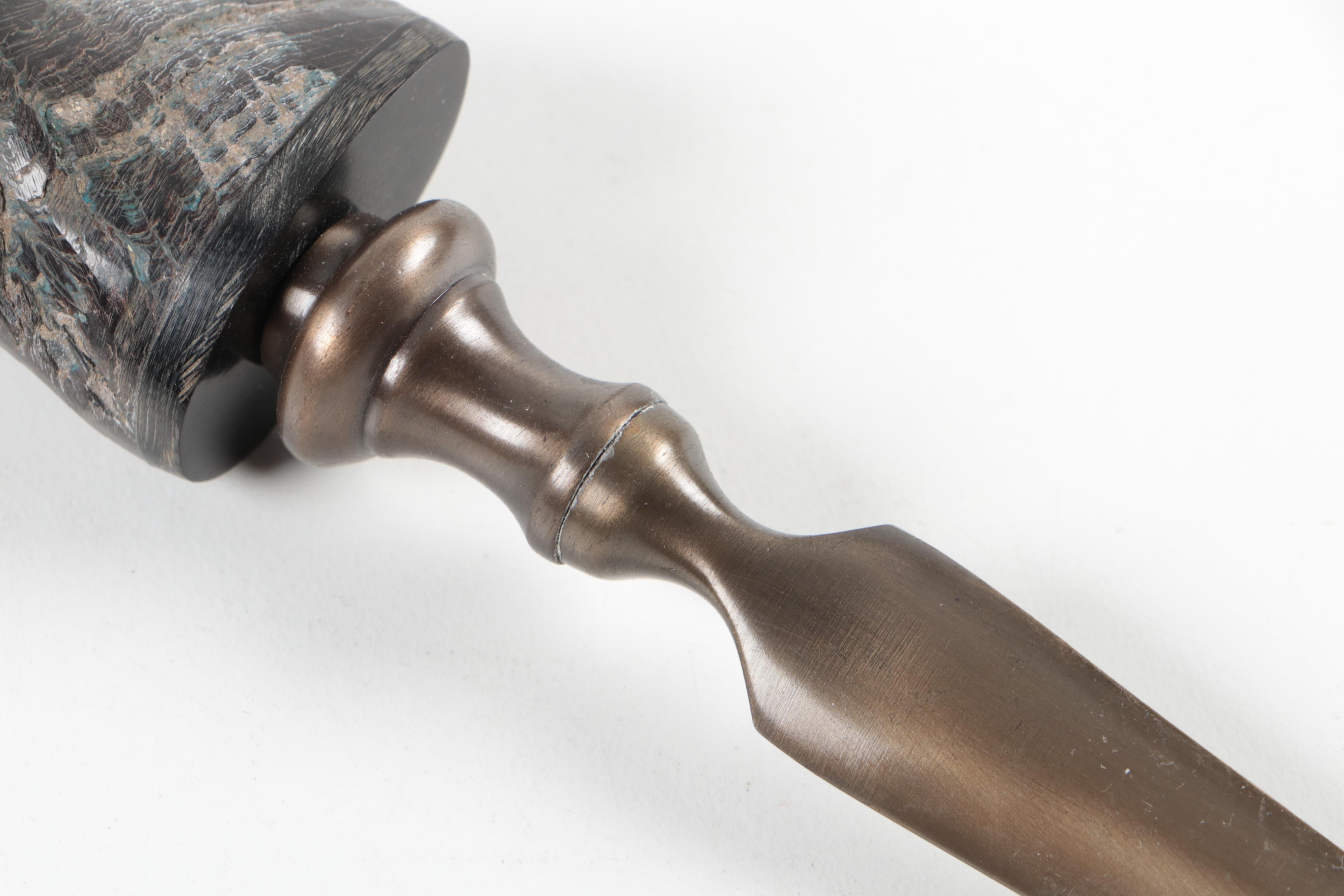 Horn Handled Magnifying Glass and Letter Opener