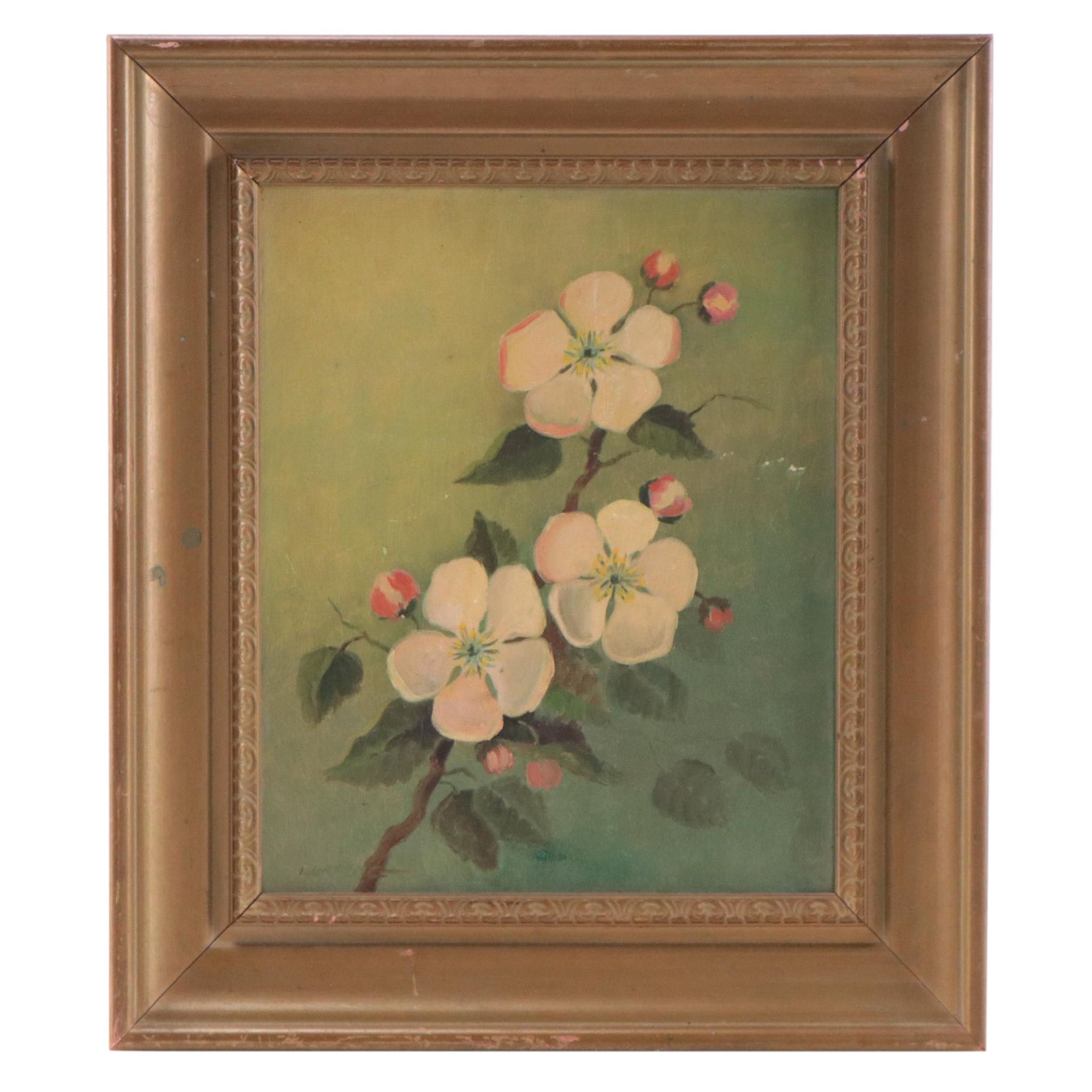 Corynne Snyder Oil Painting of Cherry Blossoms