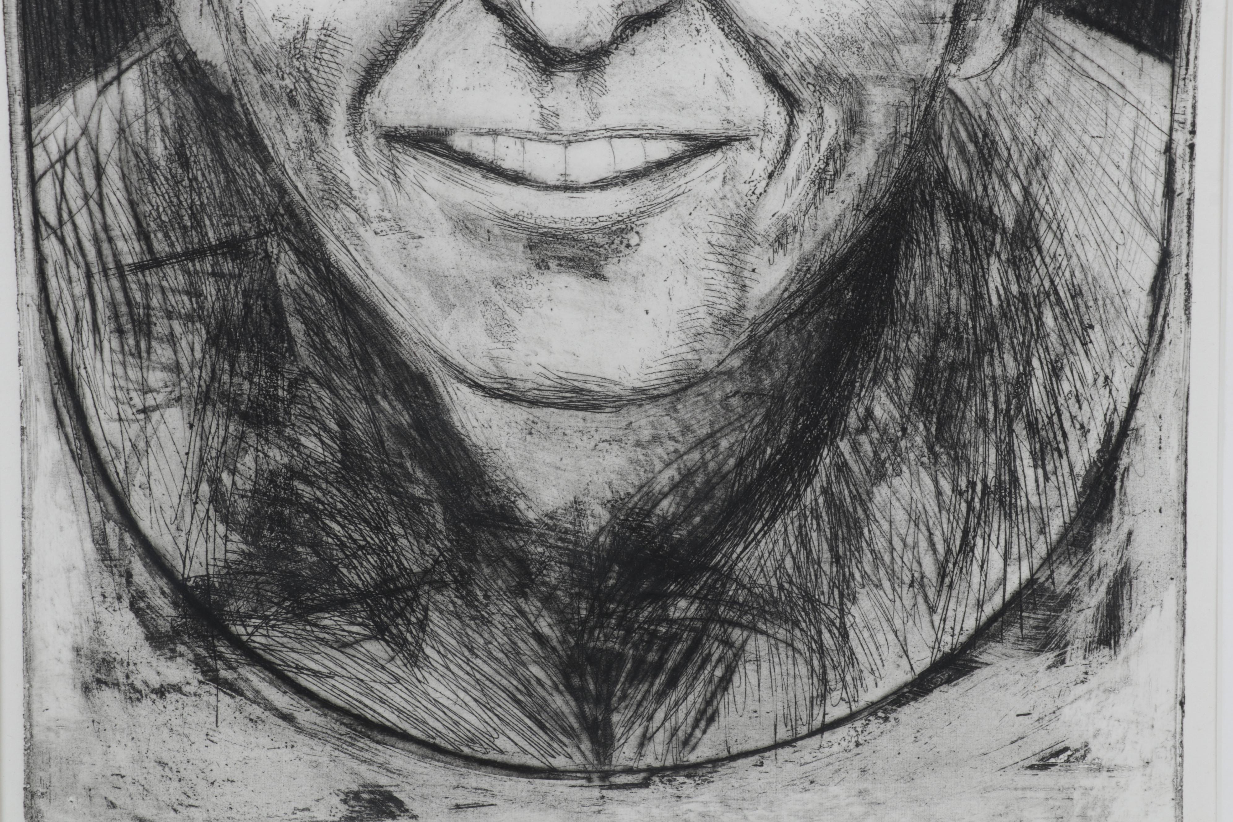 Sidney Chafetz Etching "John Cheever," 1982