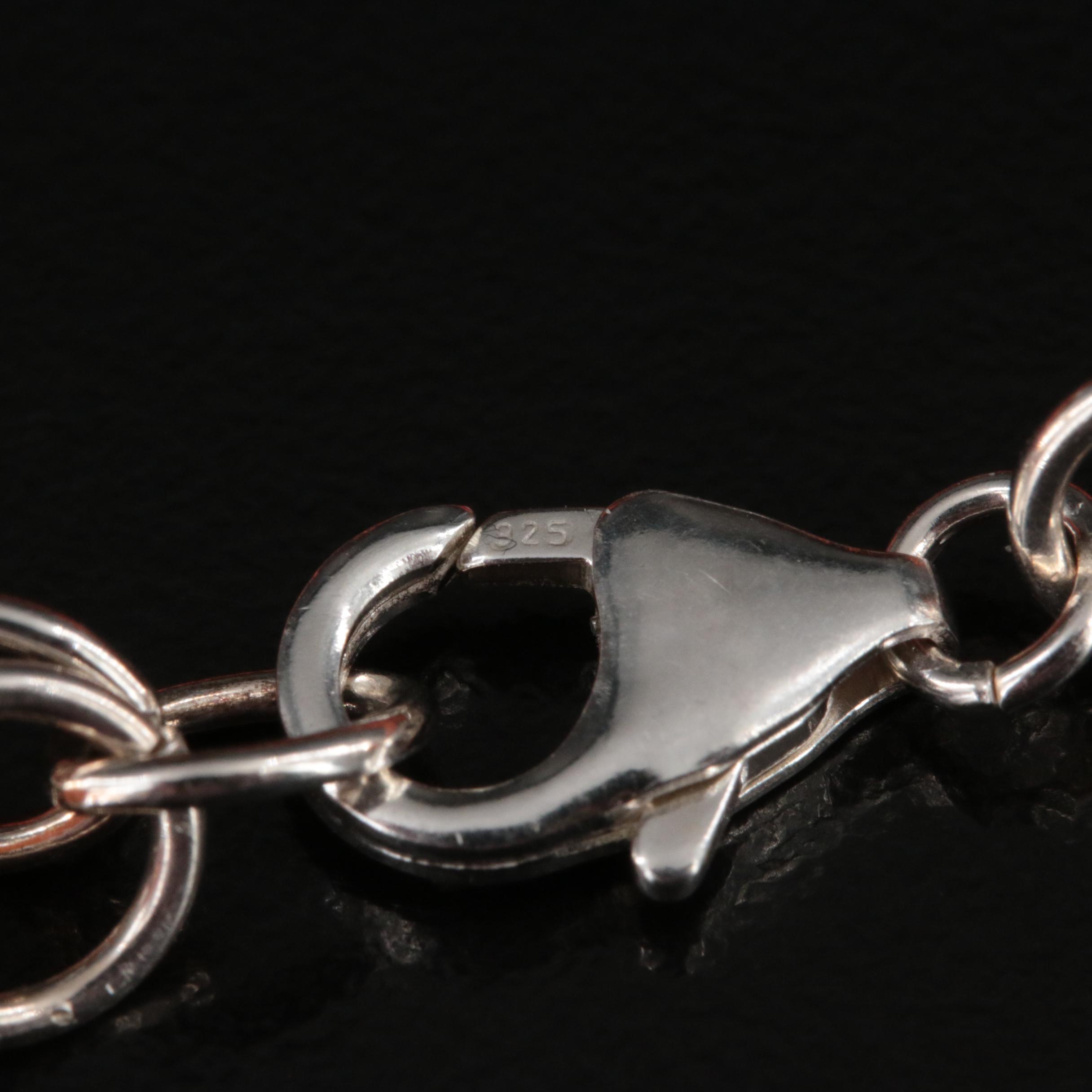 Sterling Coral Beaded Necklace