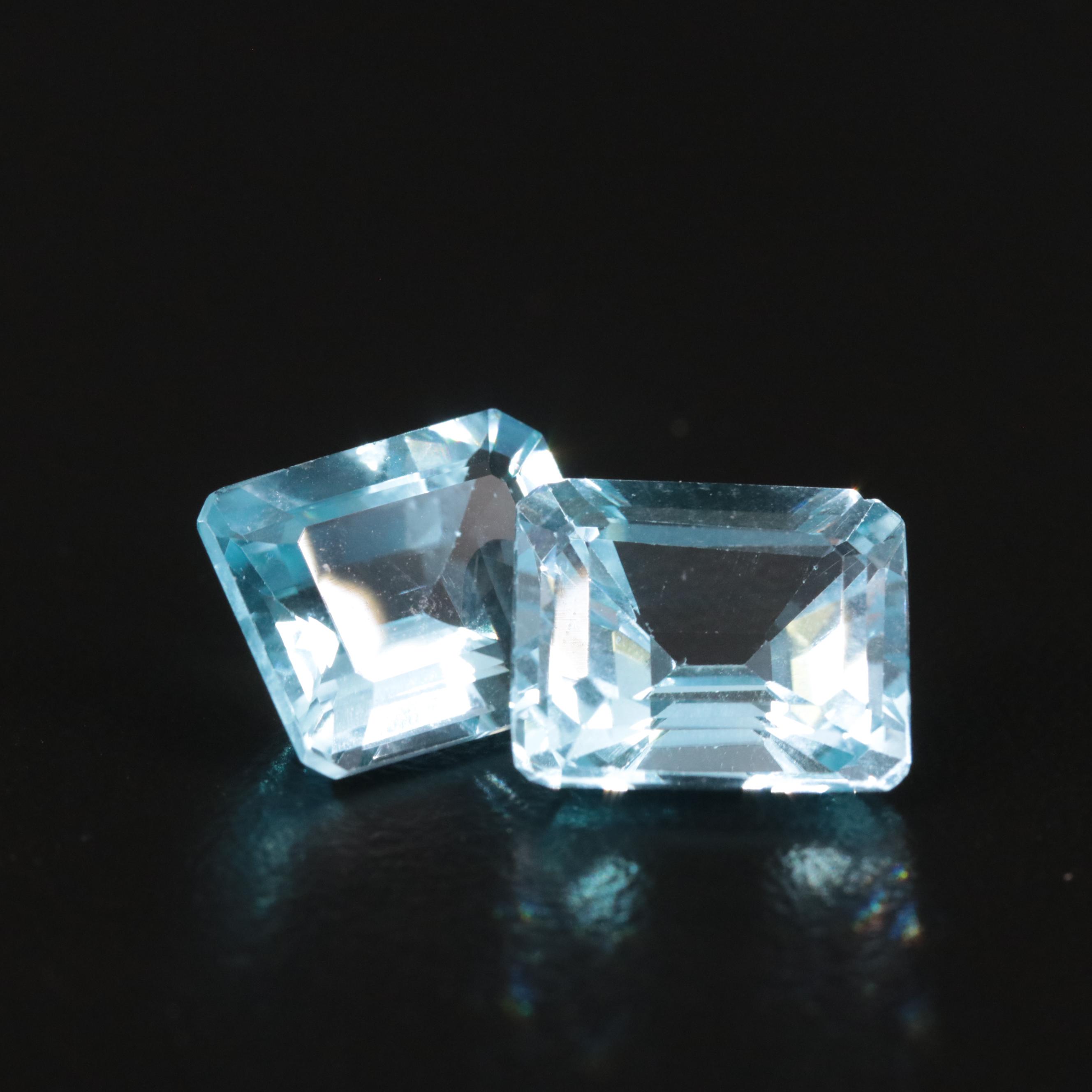 Loose 14.70 CTW Blue Topaz Lot