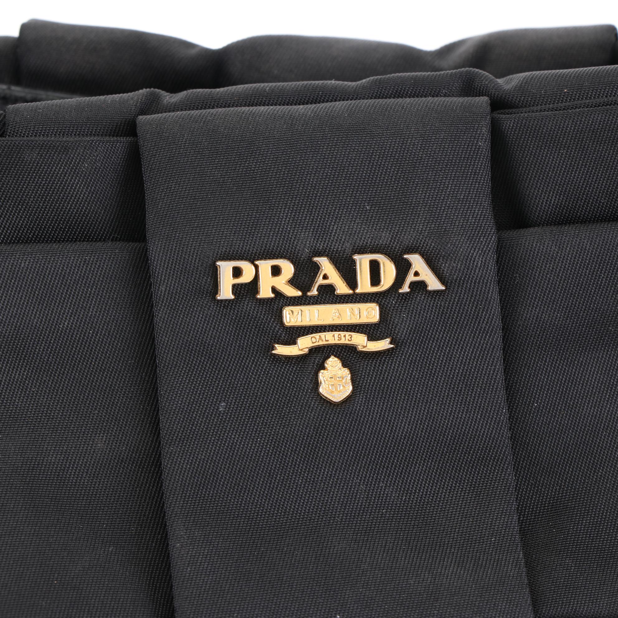 Prada Fiocco Bow Bag in Tessuto Nylon and Leather
