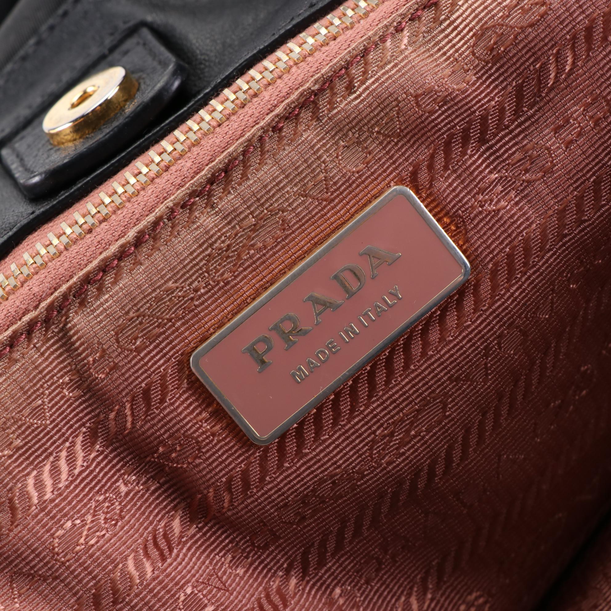 Prada Fiocco Bow Bag in Tessuto Nylon and Leather