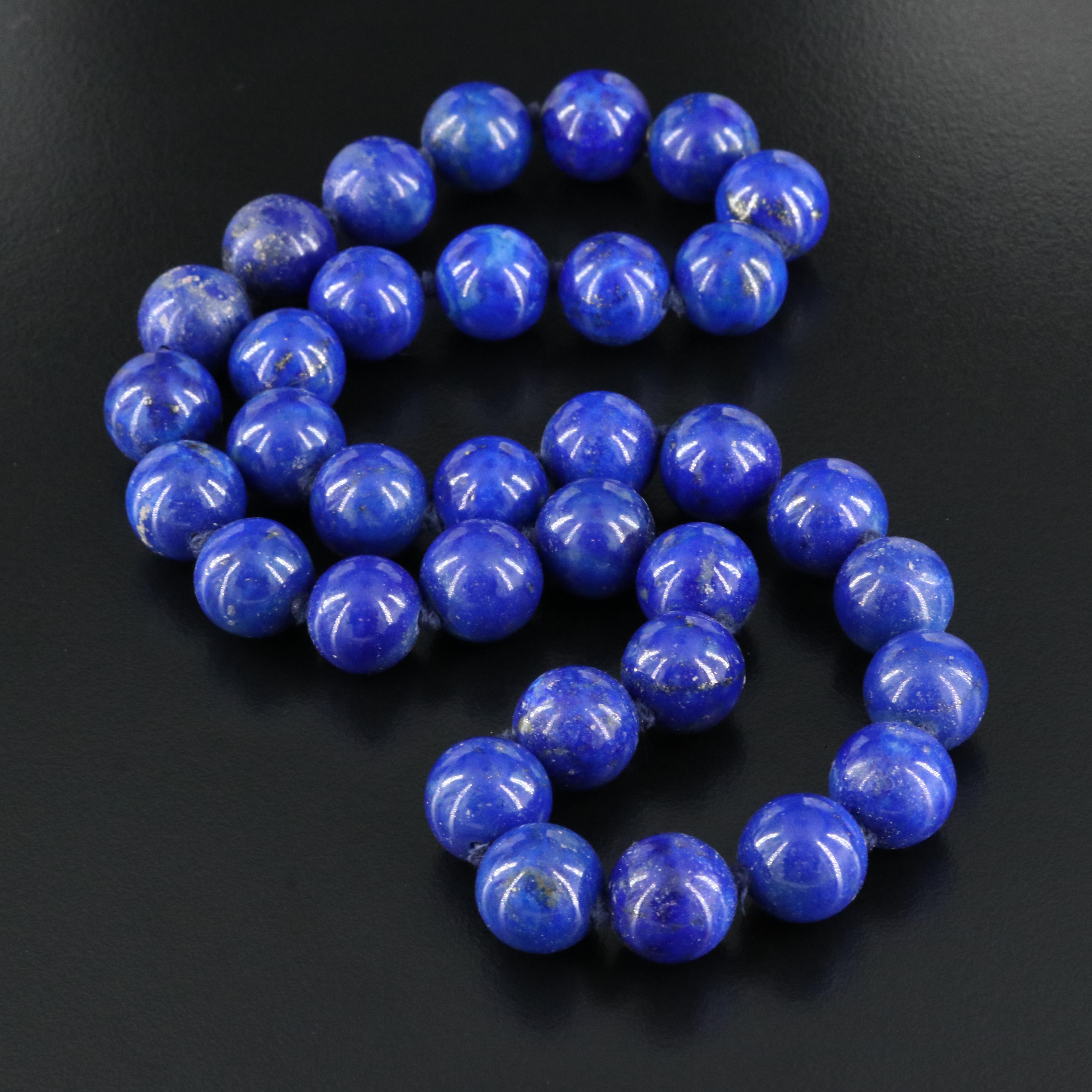 Lapis Lazuli Bead Necklace