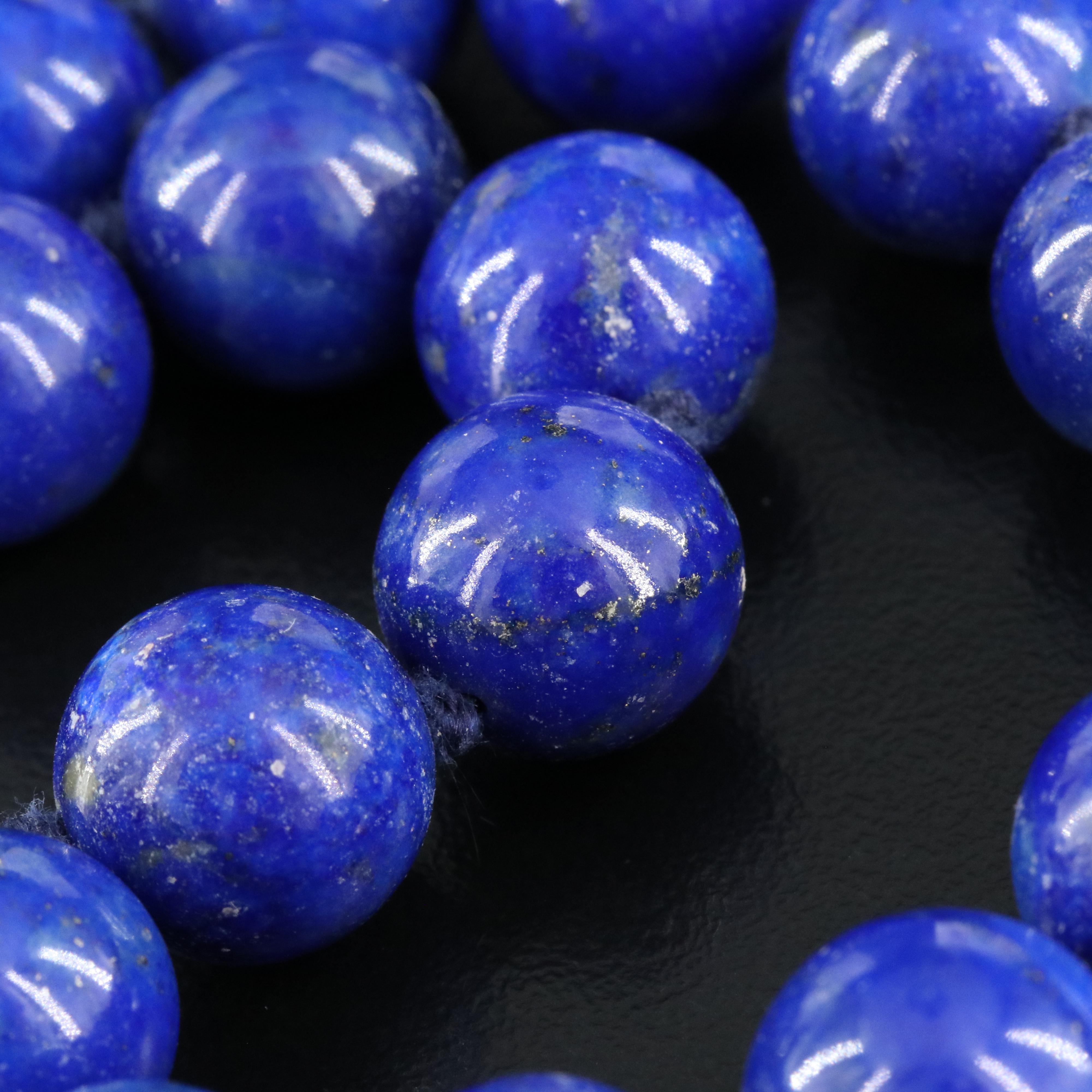 Lapis Lazuli Bead Necklace