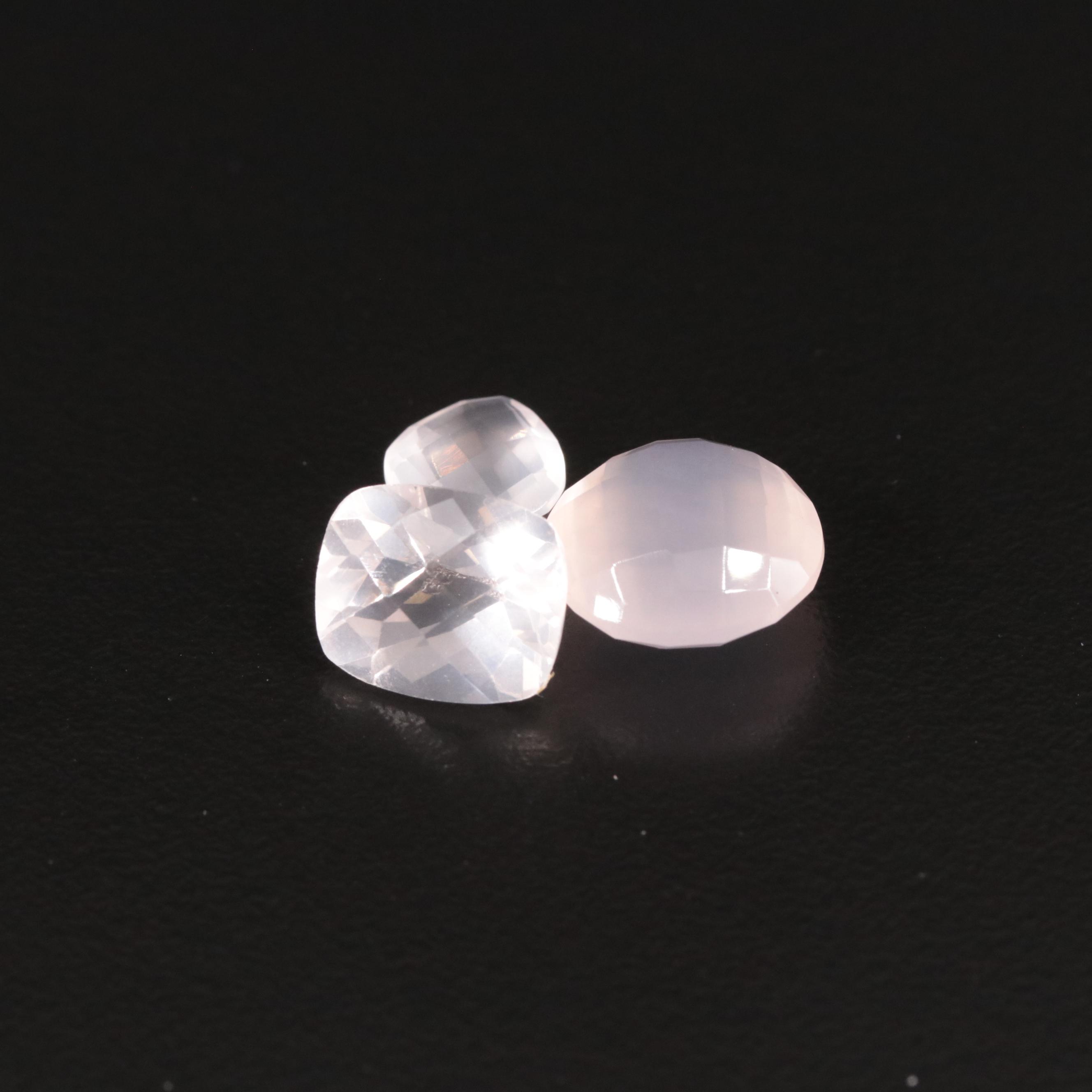 Loose 11.40 CTW Rose Quartz Lot