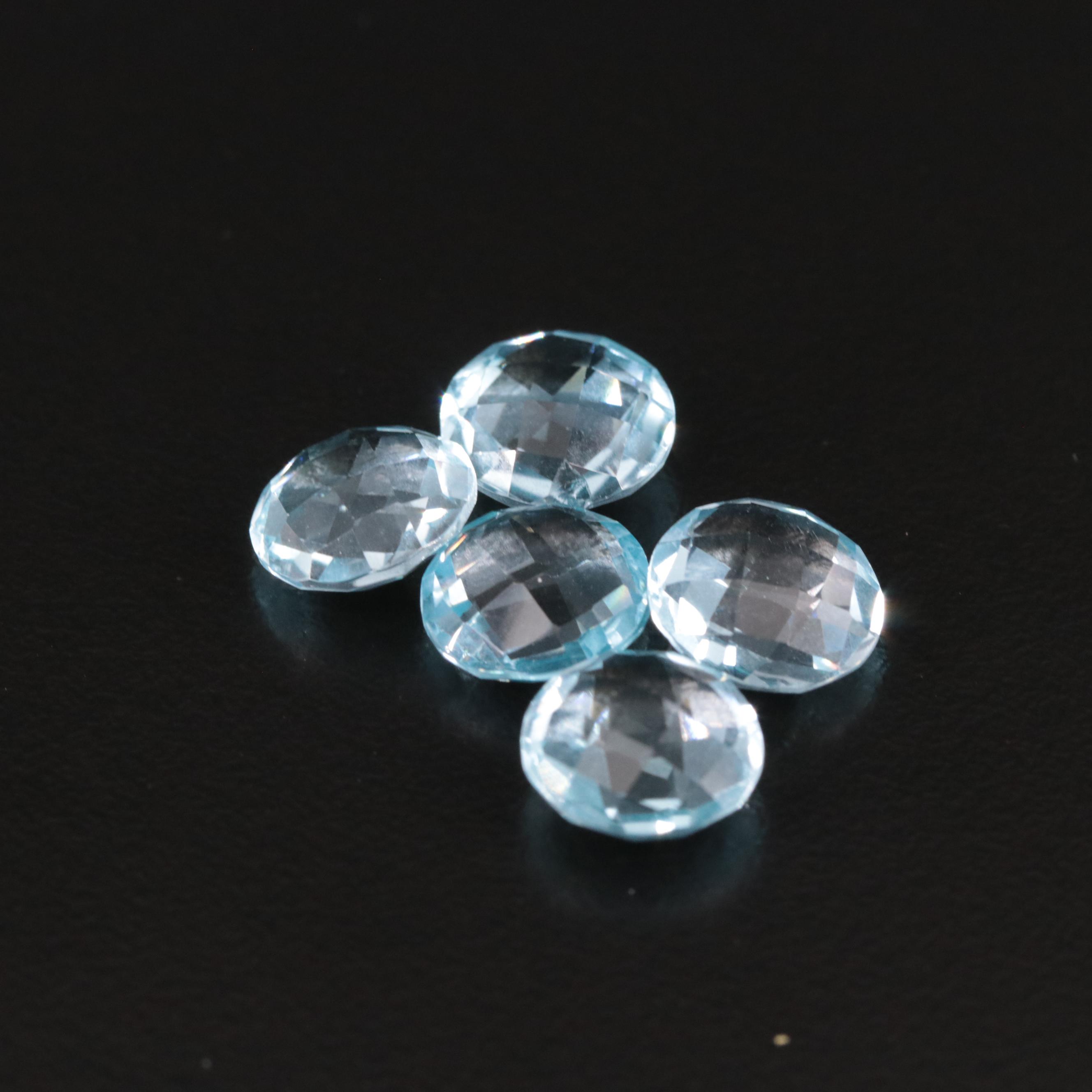 Loose 19.86 CTW Blue Topaz lot