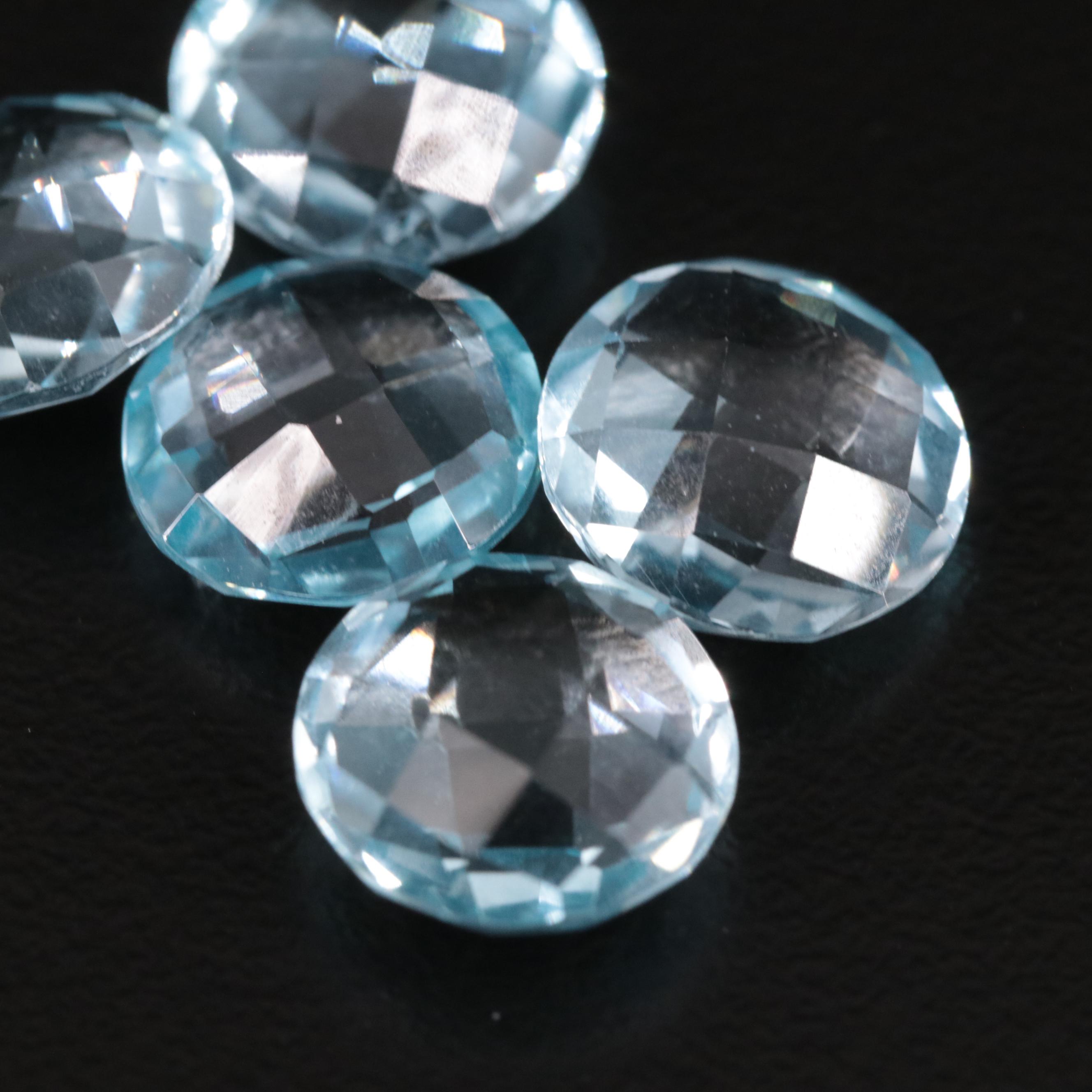 Loose 19.86 CTW Blue Topaz lot