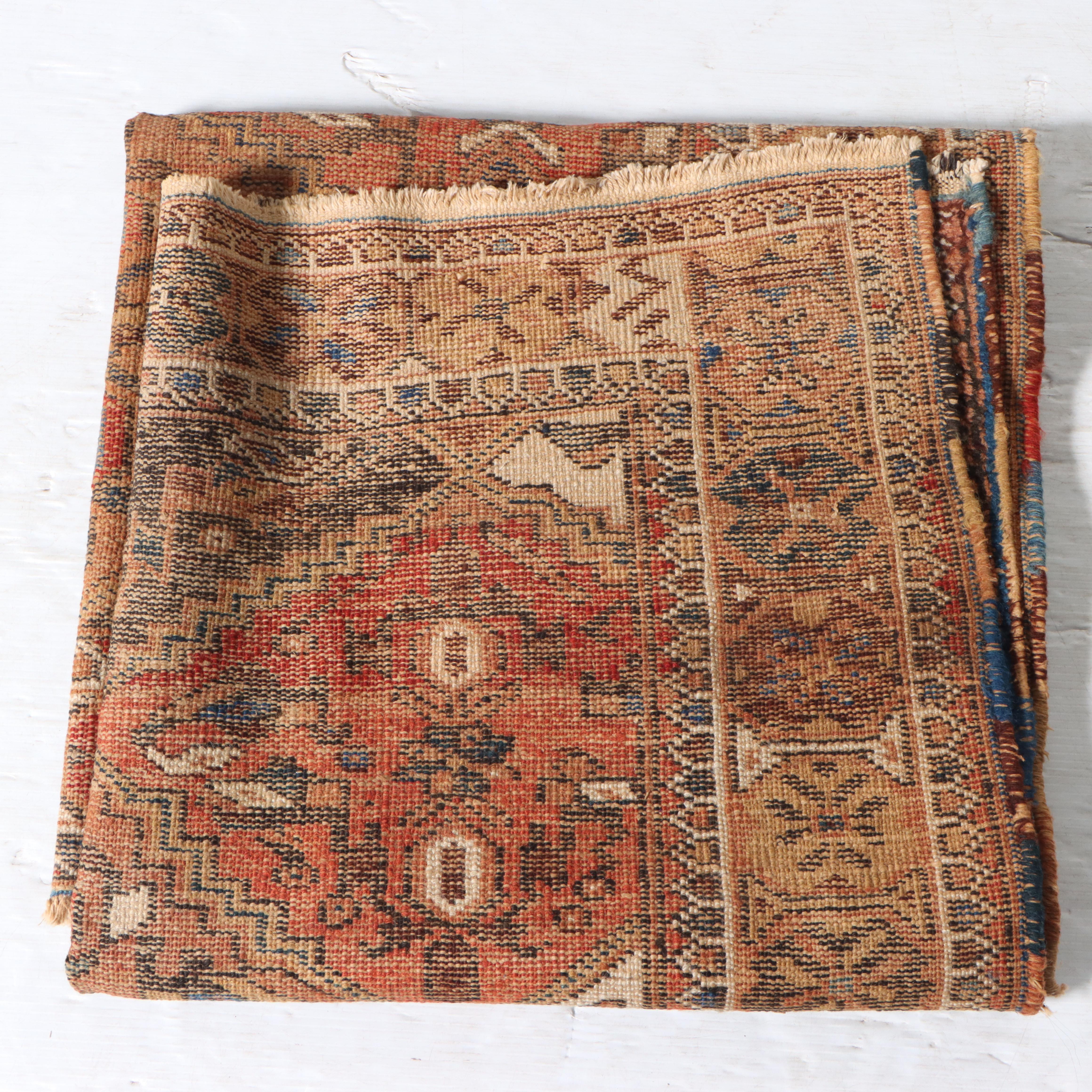 4' x 5'9 Hand-Knotted Persian Afshar Area Rug