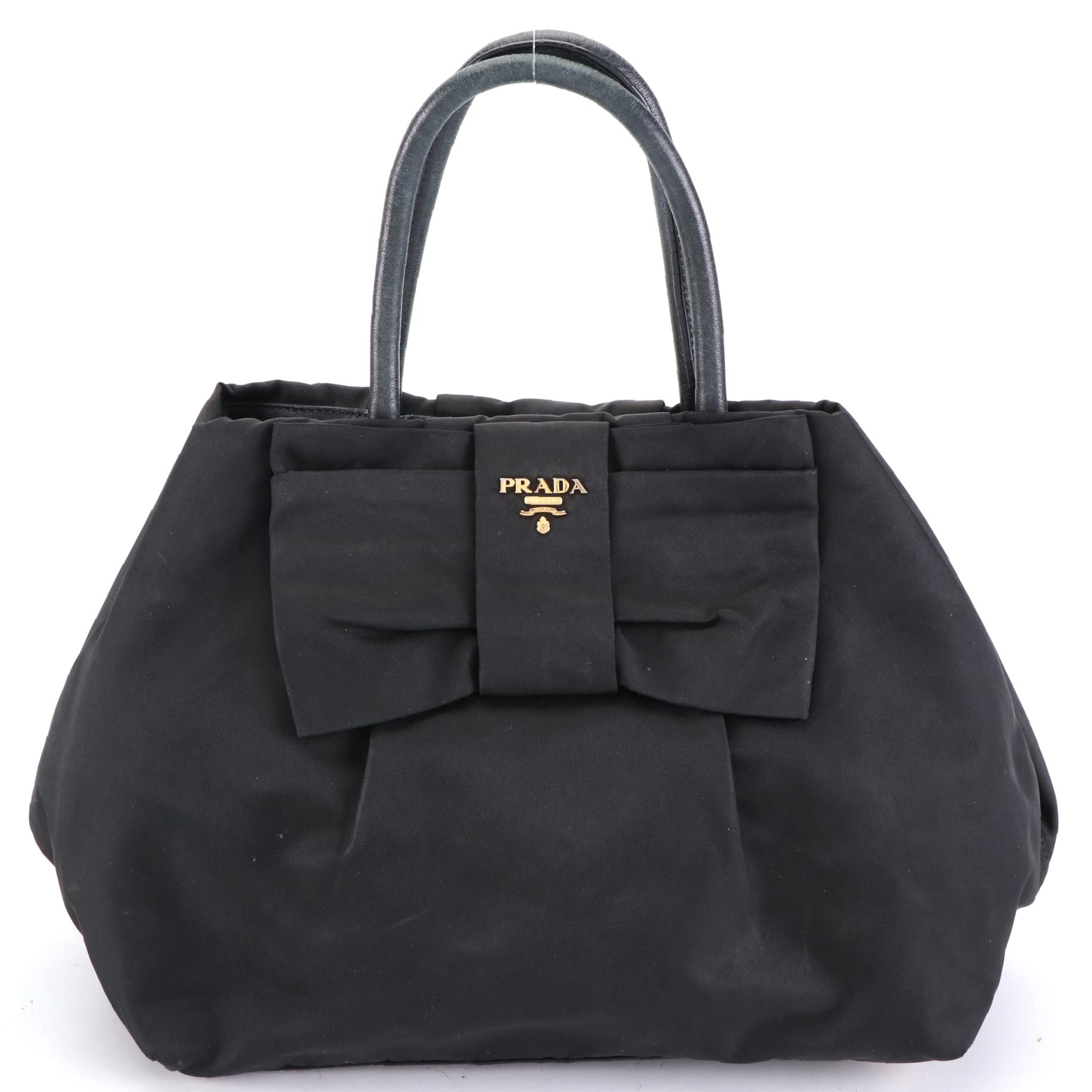Prada Fiocco Bow Bag in Tessuto Nylon and Leather