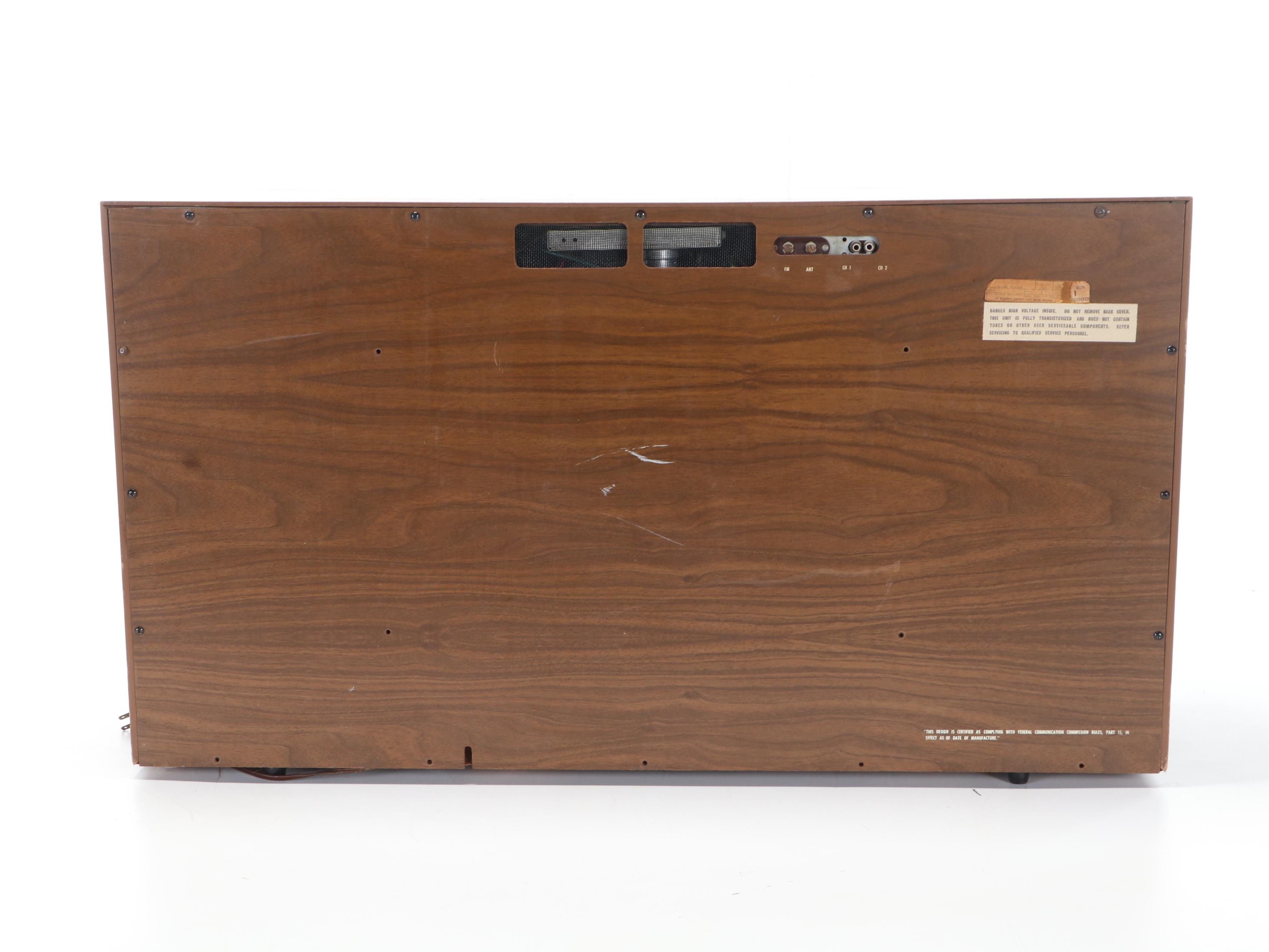 Magnavox Magnasonic Stereophonic AM/FM Receiver Turntable, Mid-20th Century