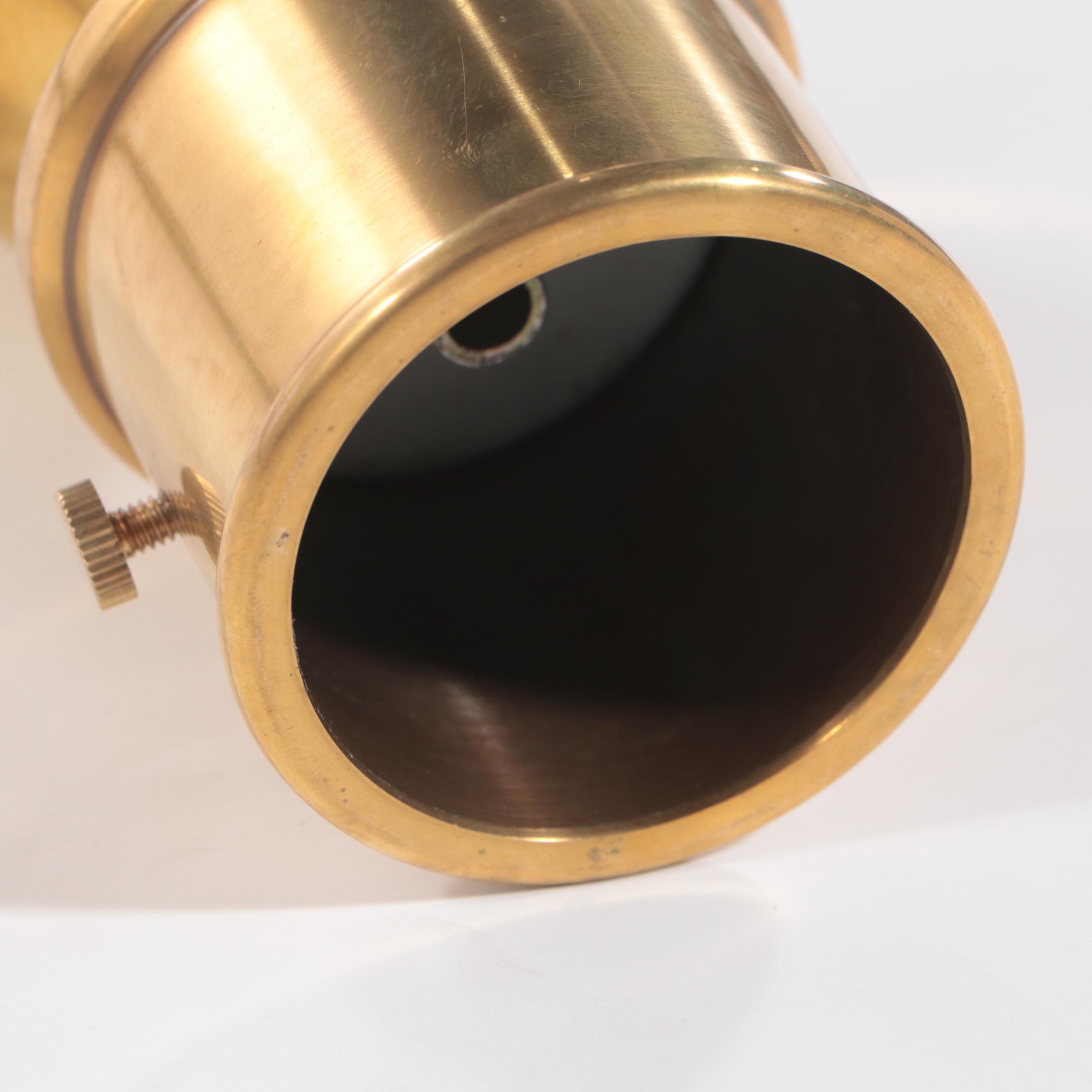 Ralph Lauren Home Mahogany Curtain Rods with Brass Finials and Brackets