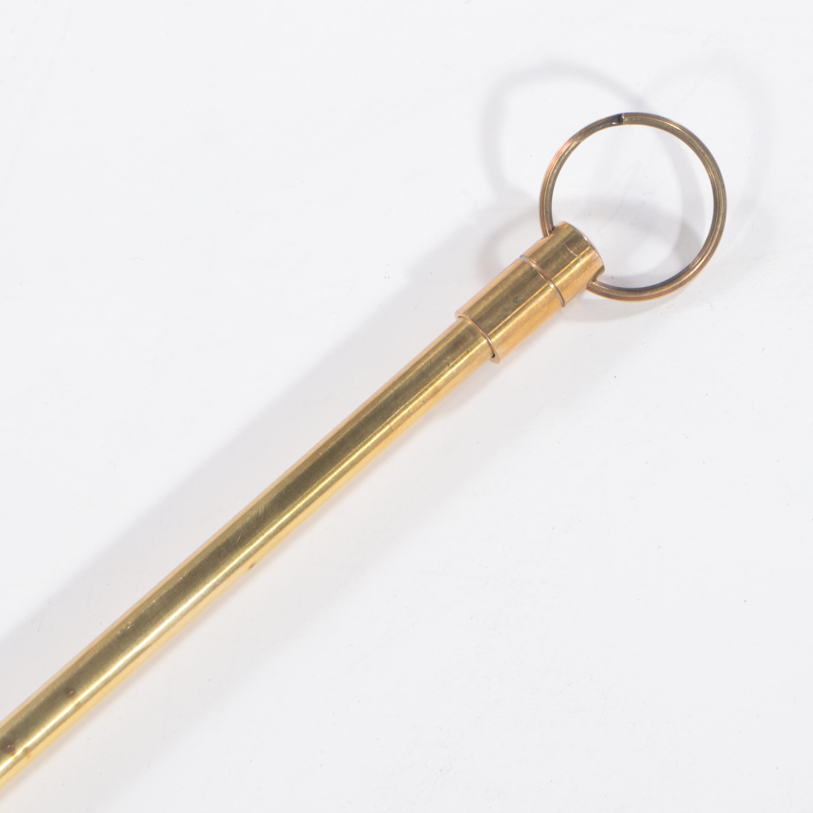 Ralph Lauren Home Mahogany Curtain Rods with Brass Finials and Brackets