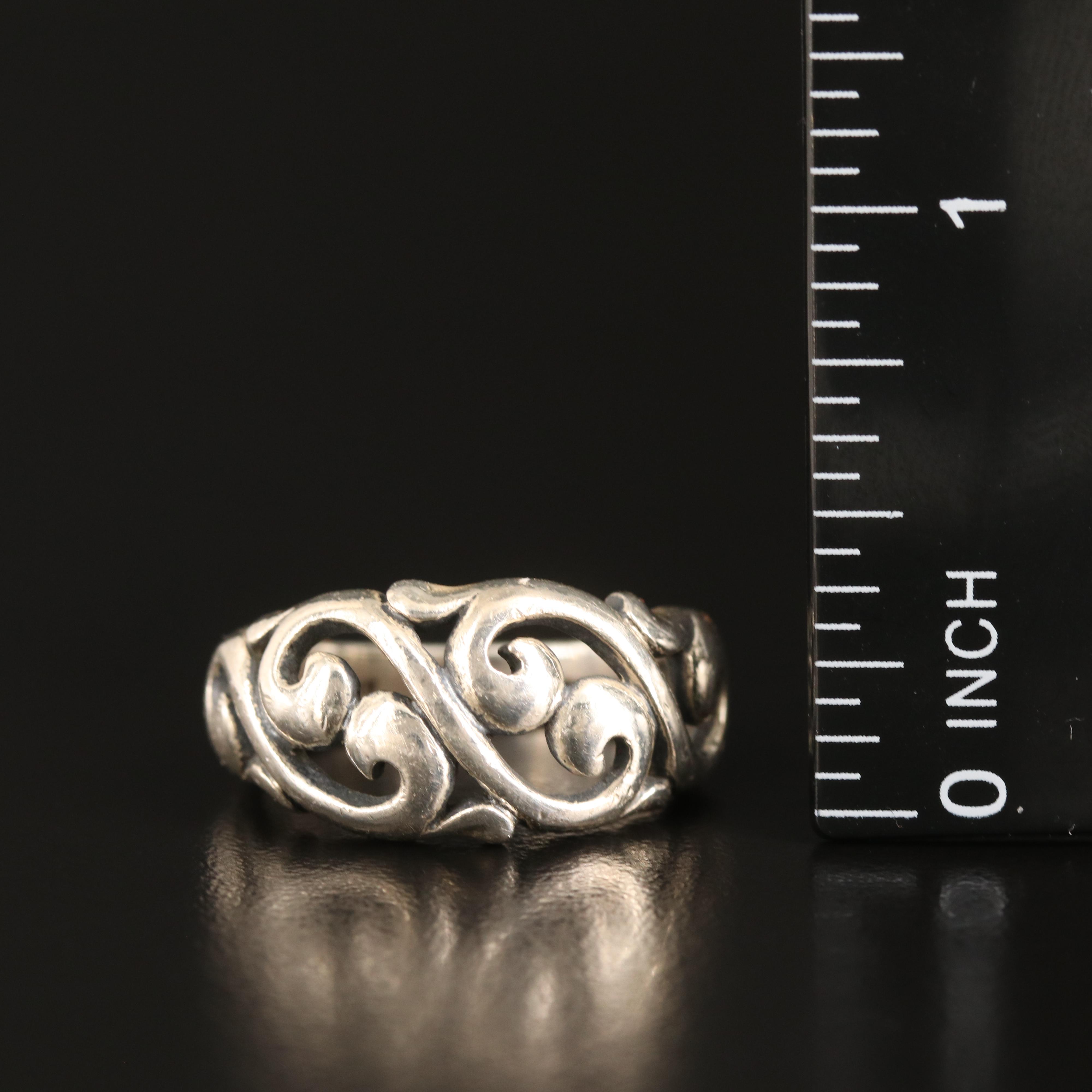 Kabana Sterling Scroll Motif Ring