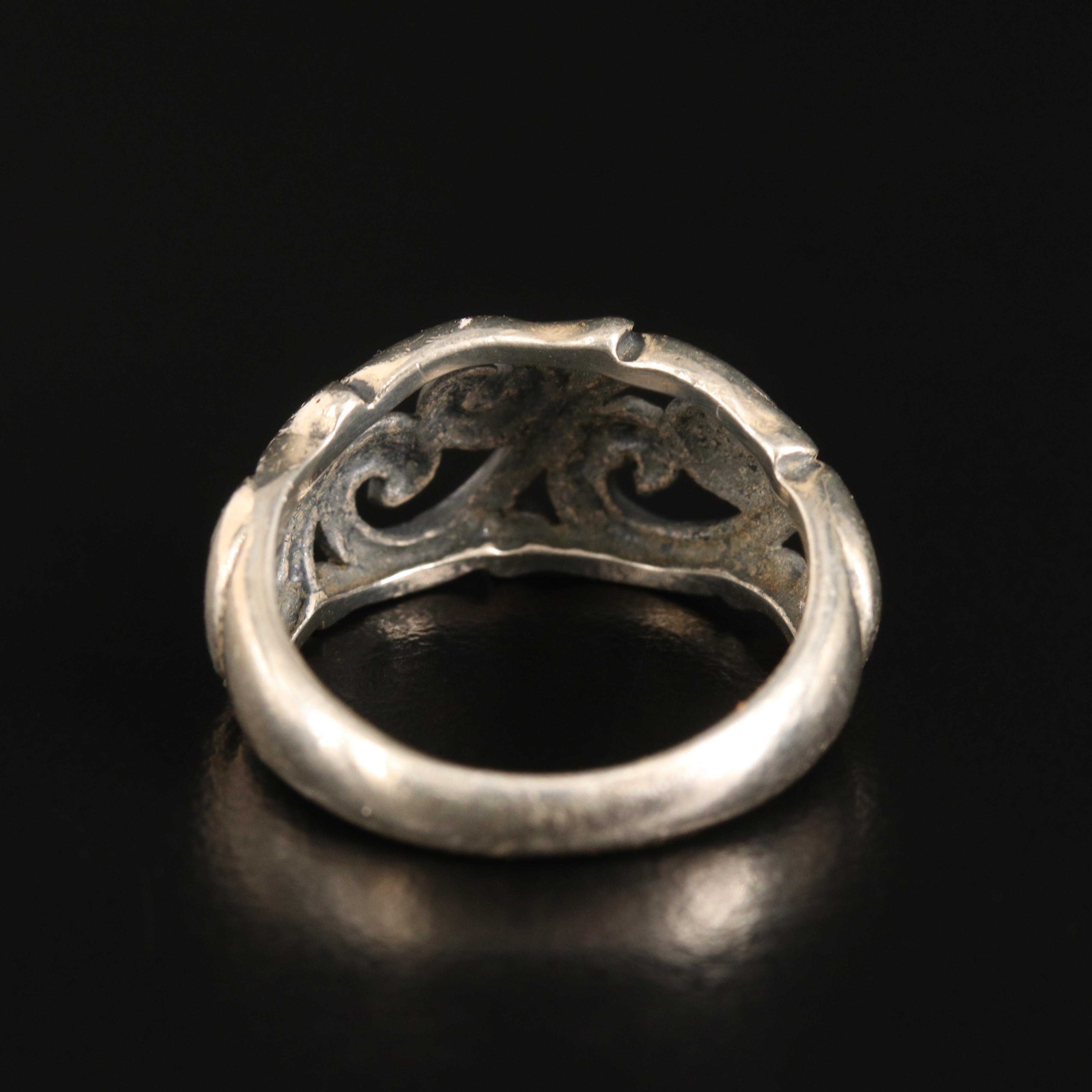 Kabana Sterling Scroll Motif Ring