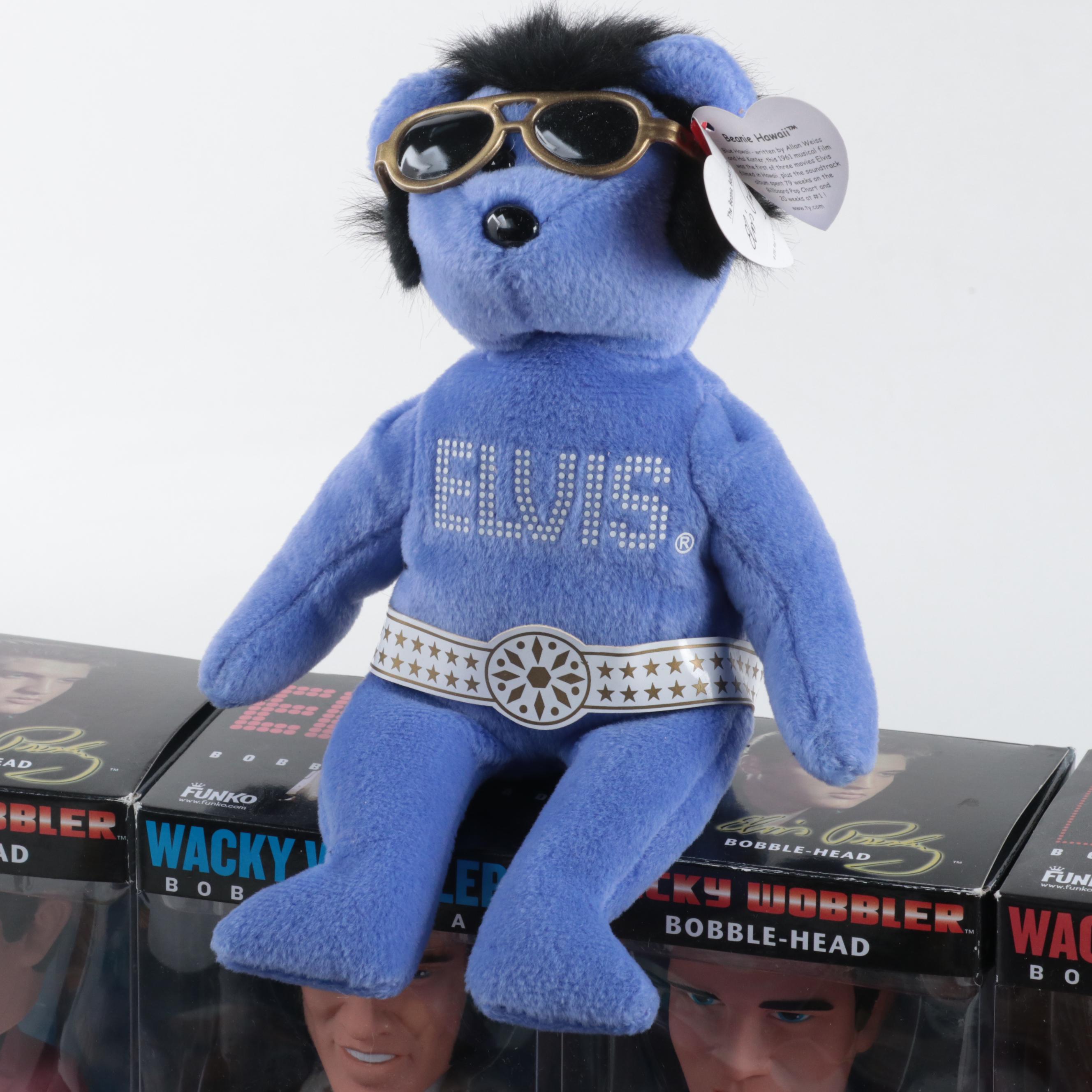 Elvis Presley Memorabilia Including Magazines, Bobbleheads, Calendars and More