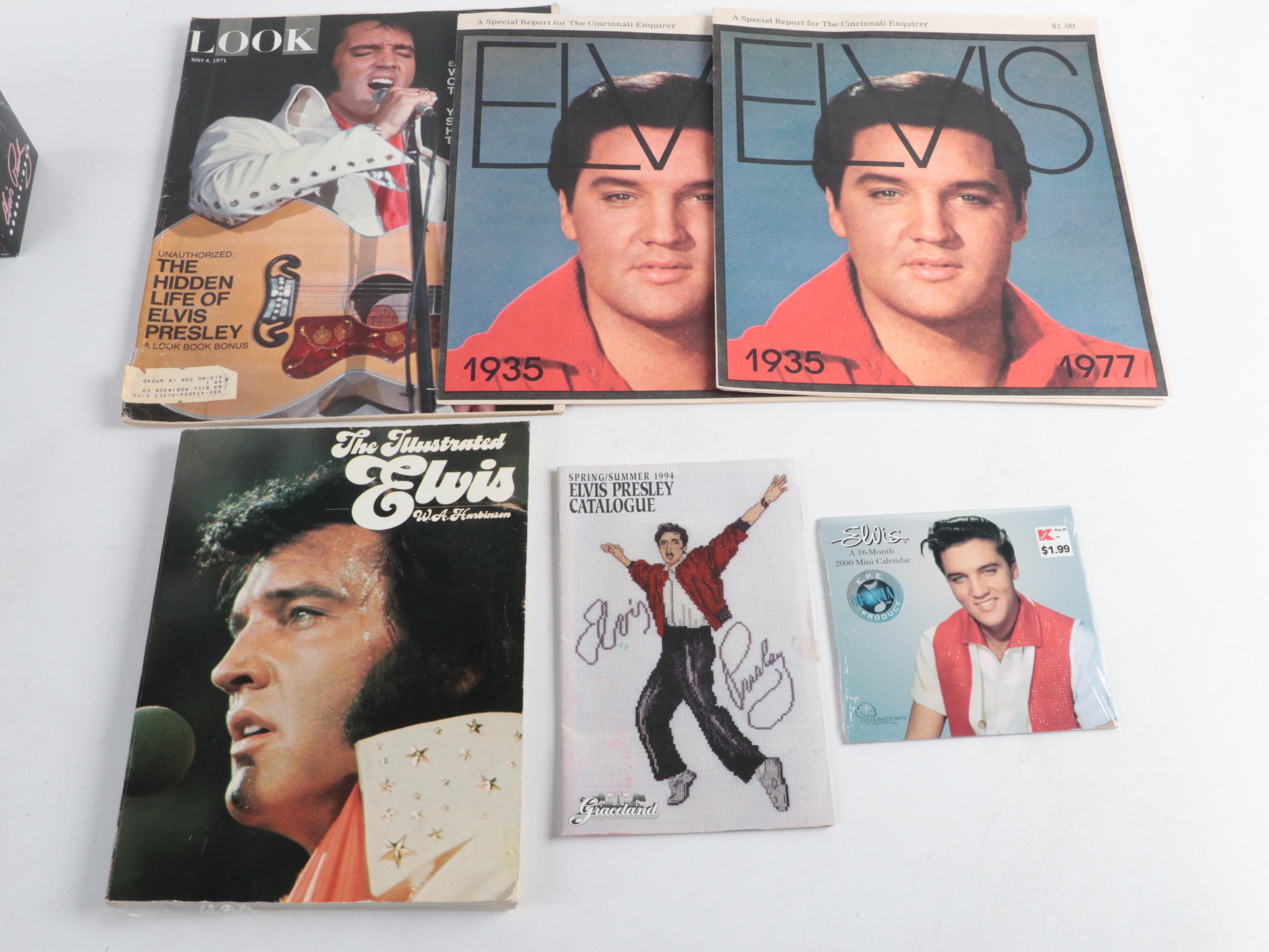 Elvis Presley Memorabilia Including Magazines, Bobbleheads, Calendars and More