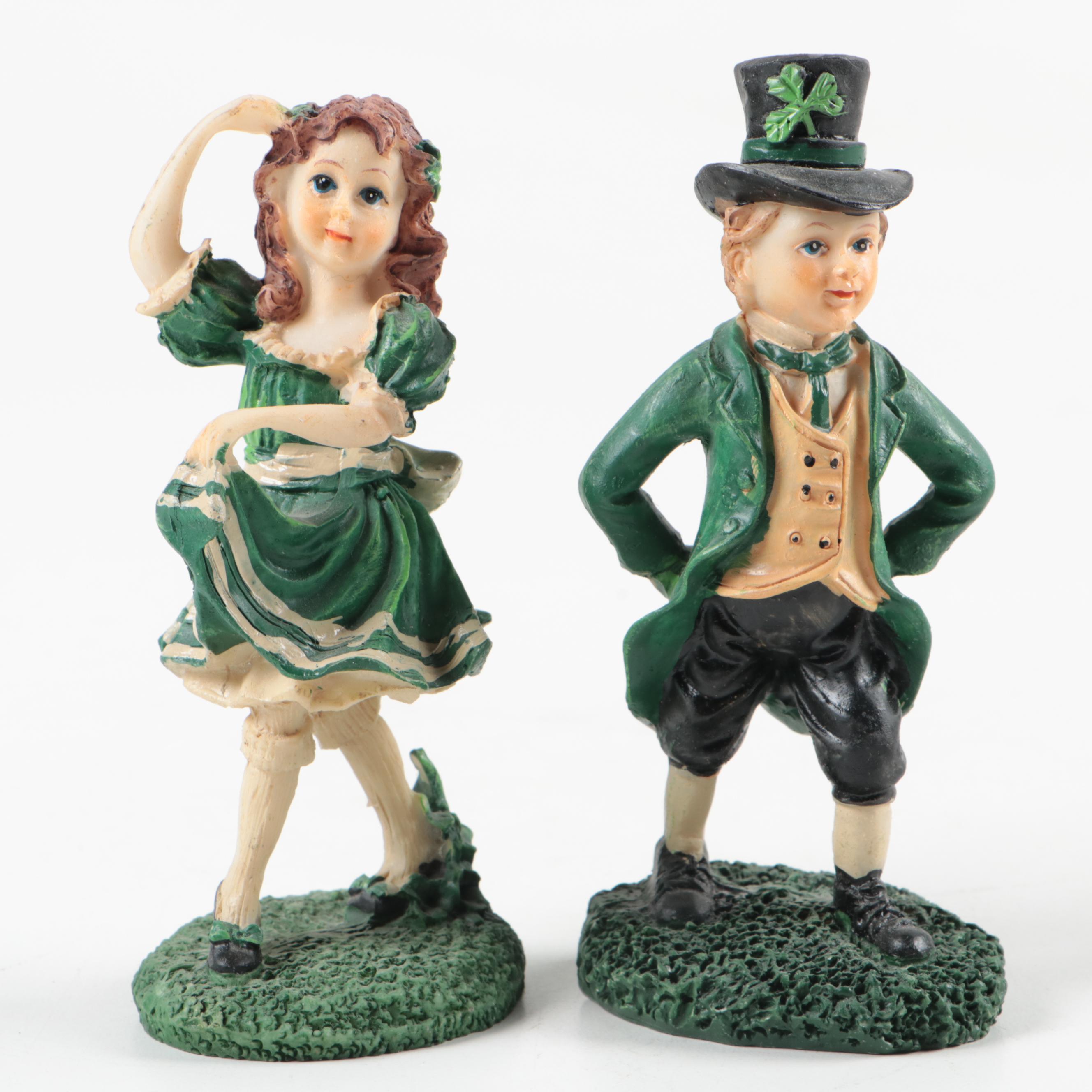 Celtic Brasswear Plaque, Irish Toby Mug and Figurines