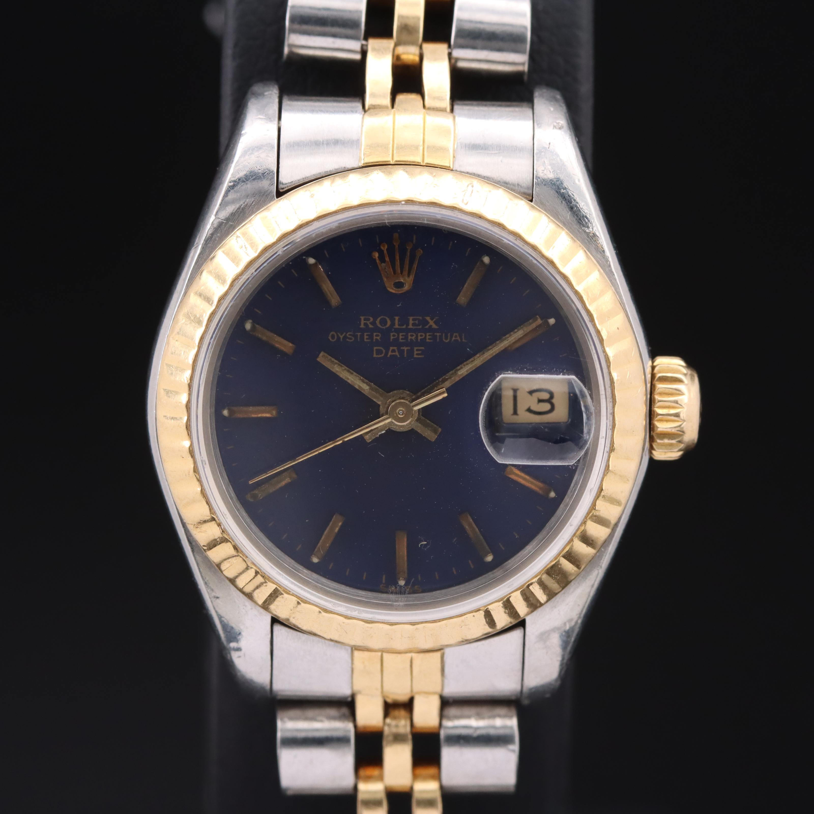 1986 18K and Stainless Steel Rolex Datejust Watch
