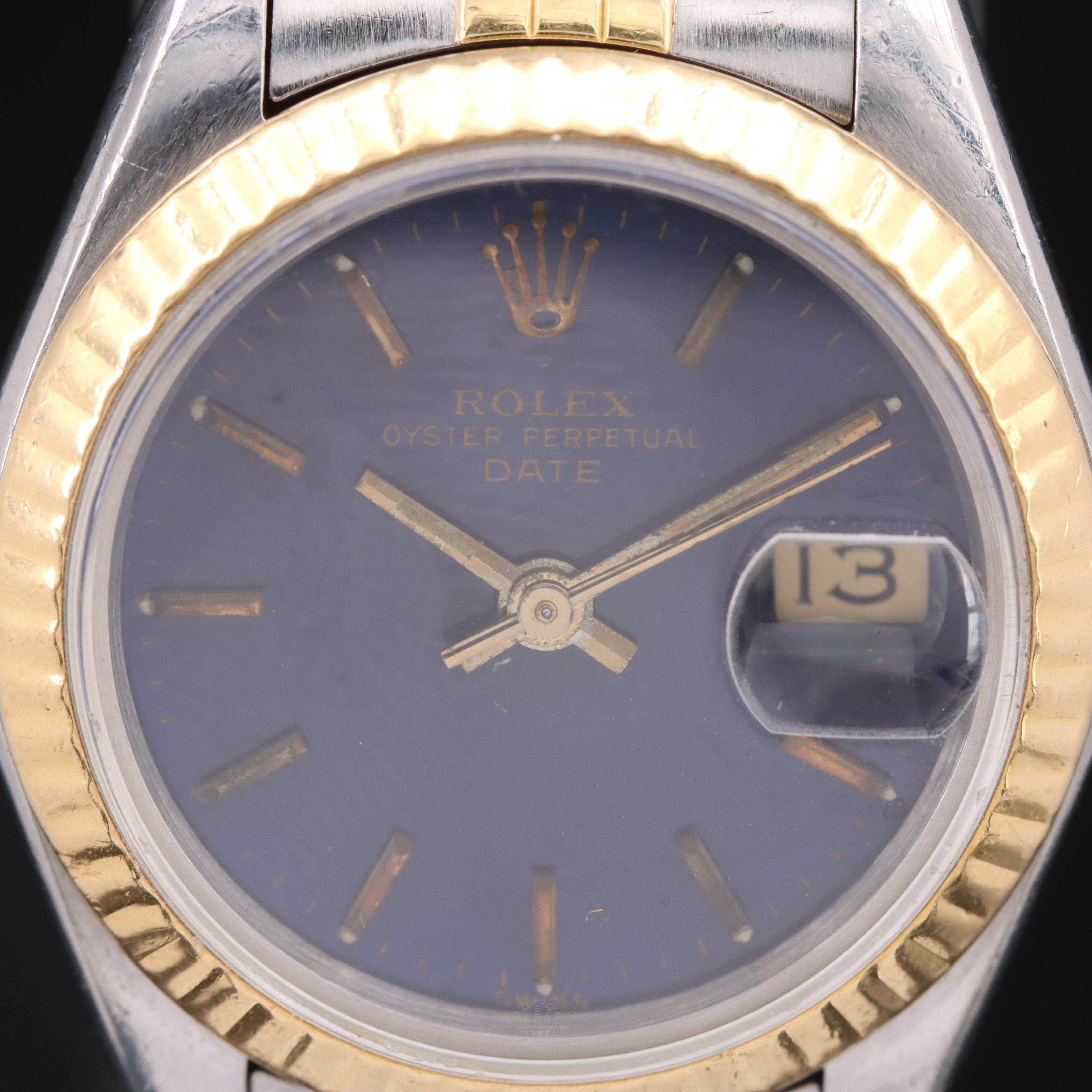 1986 18K and Stainless Steel Rolex Datejust Watch