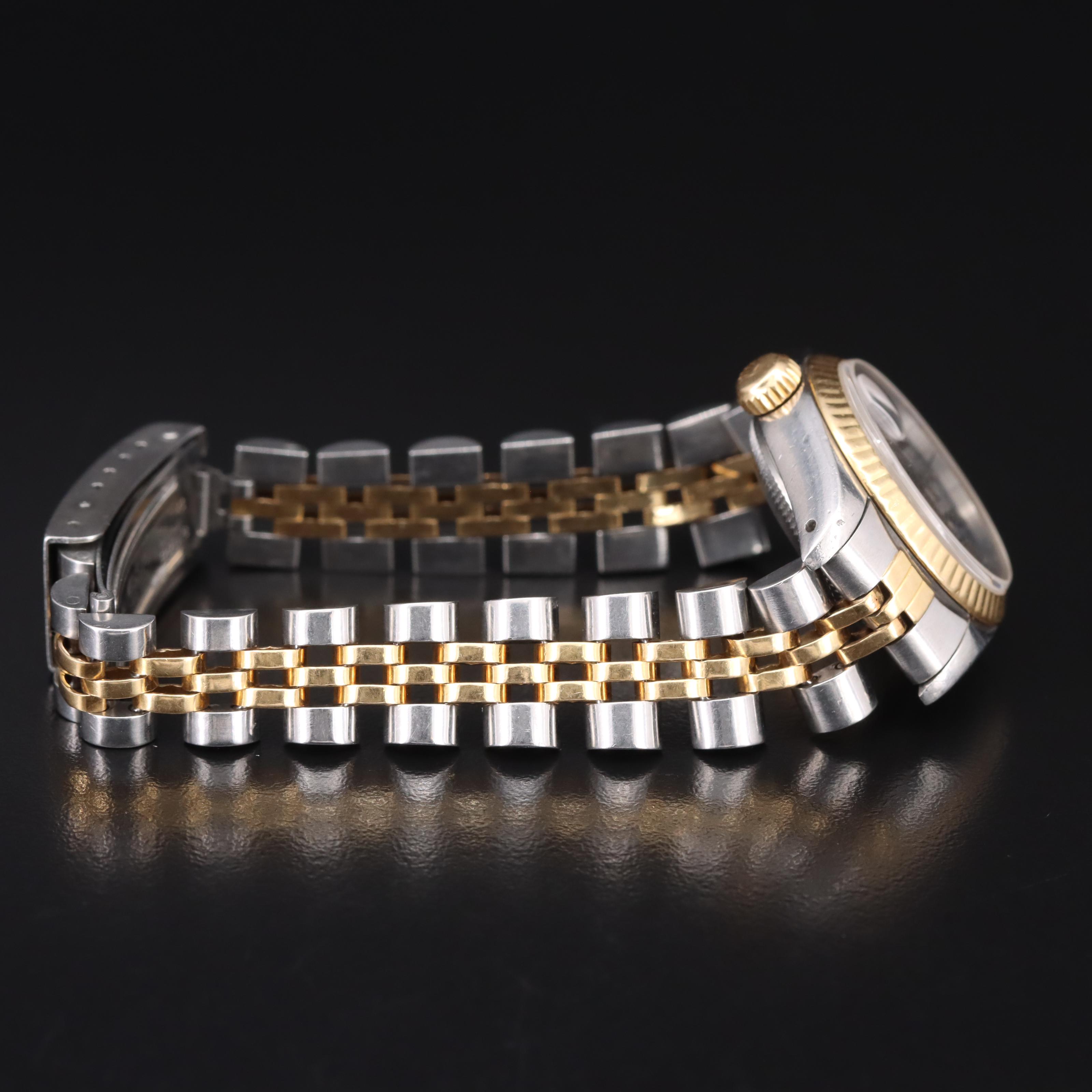 1986 18K and Stainless Steel Rolex Datejust Watch