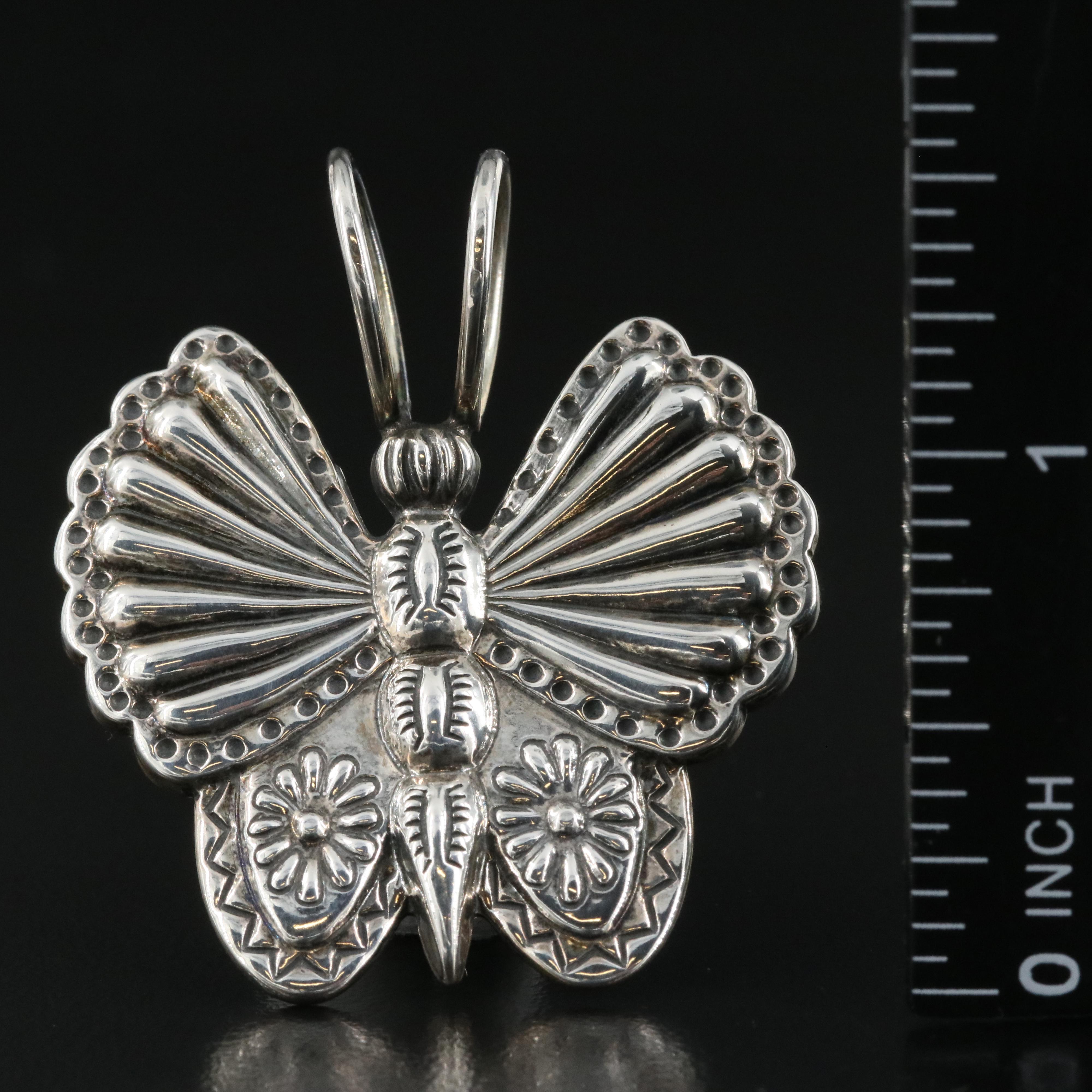 Relios Sterling Silver Butterfly Pendant