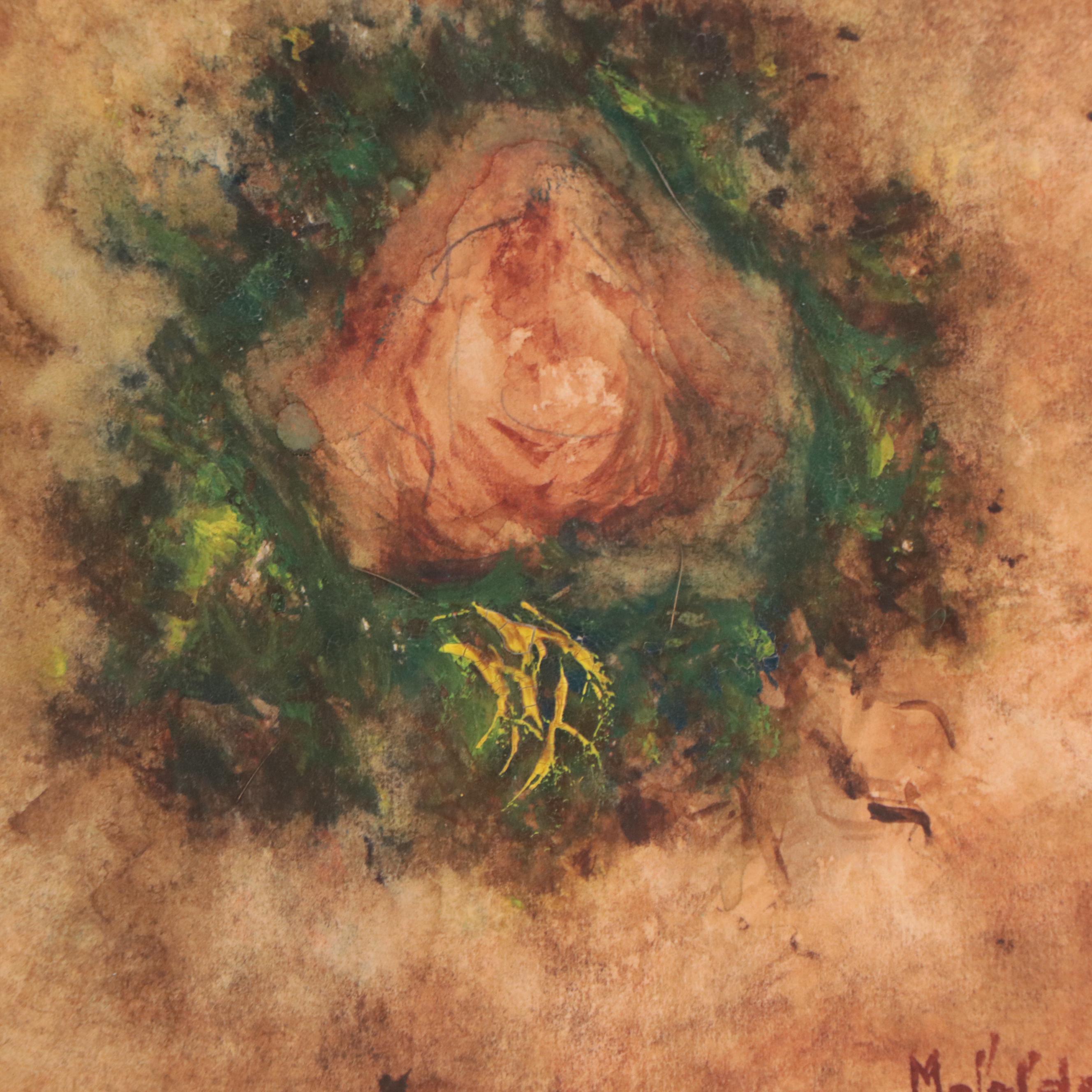 Non-objective Acrylic Painting and Watercolor Painting