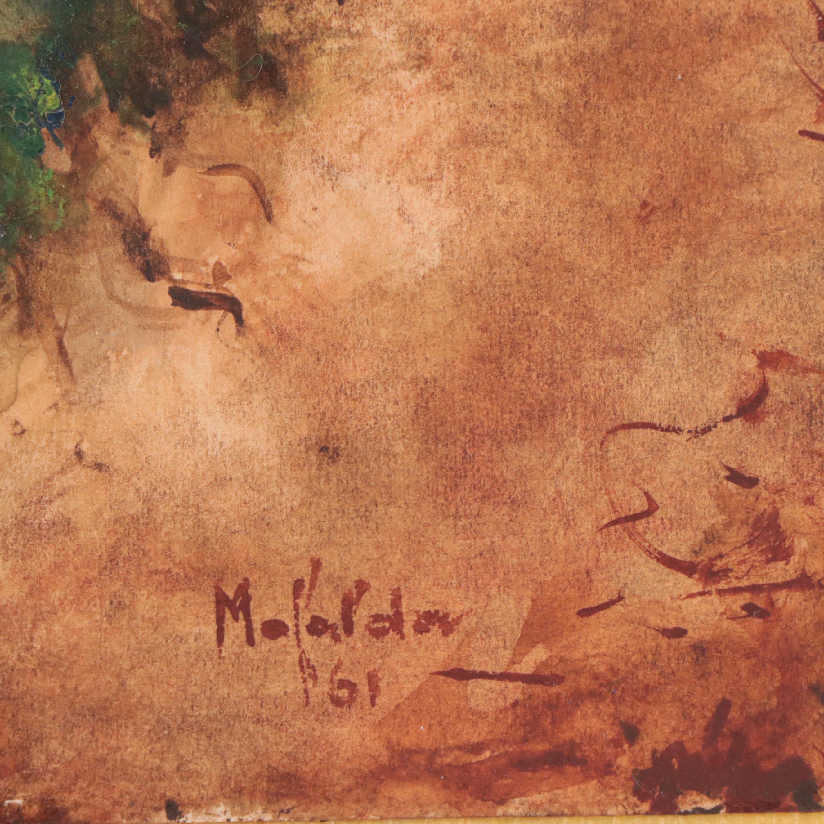 Non-objective Acrylic Painting and Watercolor Painting