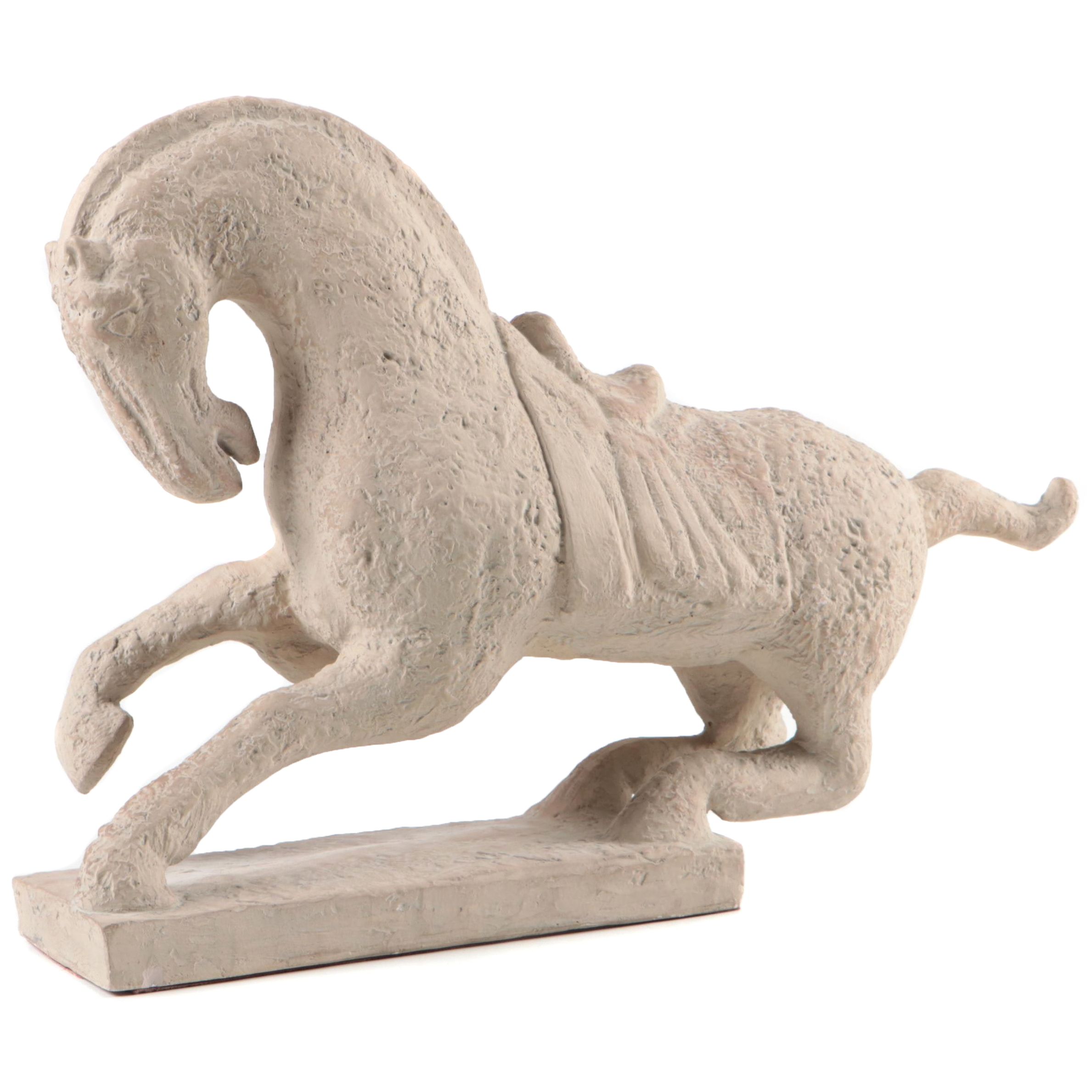 Austin Productions "Ming Horse" in Cast Plaster